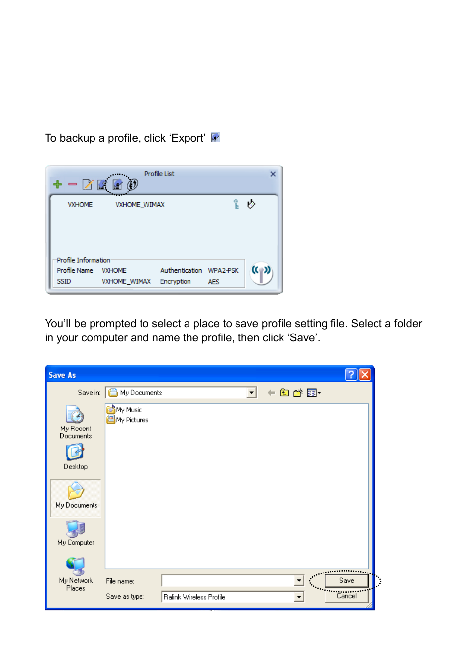 3-4 import / export profile | Edimax Technology EW-7722PnD User Manual | Page 26 / 55