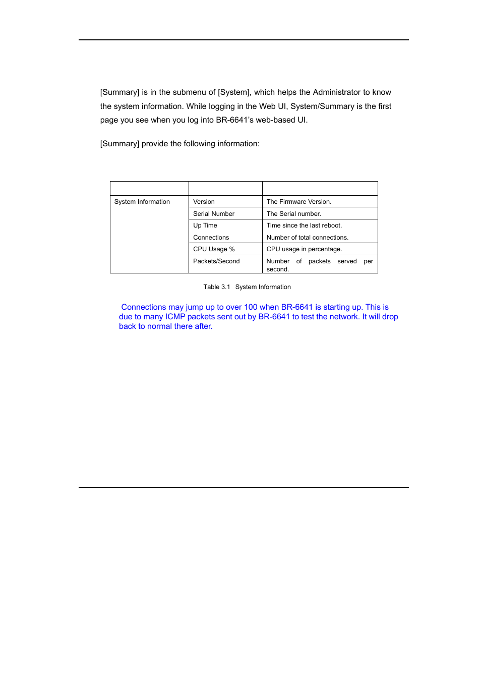1 summary, System information | Edimax Technology BR-6641 User Manual | Page 15 / 86