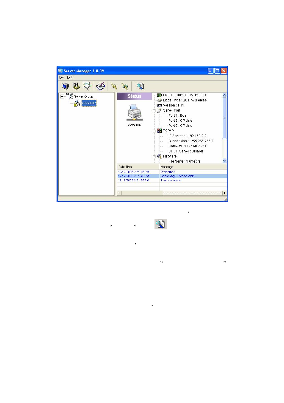 2 search for all available print server | Edimax Technology PS-3207U User Manual | Page 74 / 158