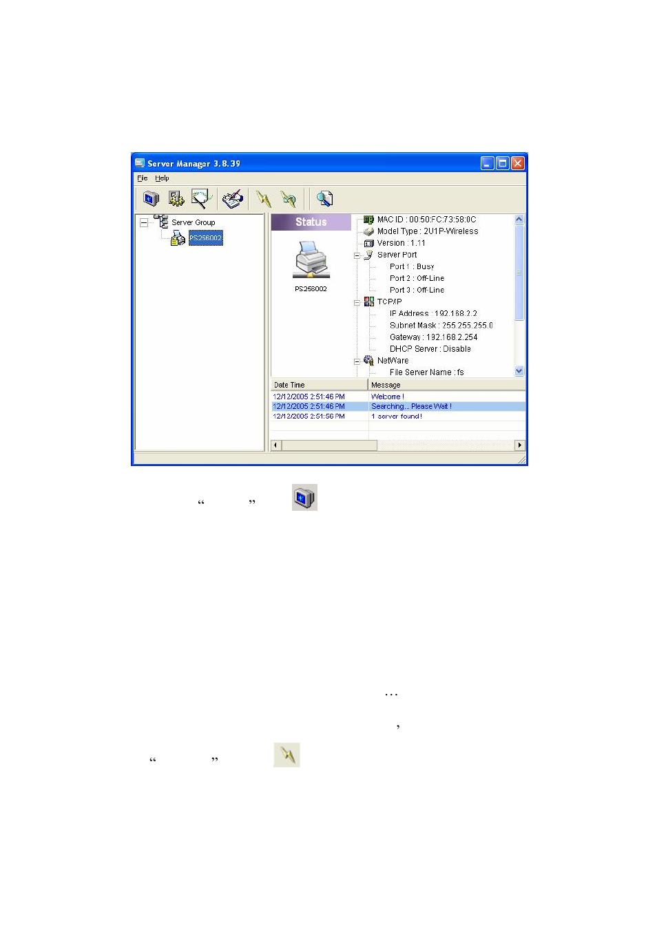 3 status of print server | Edimax Technology PS-3207U User Manual | Page 75 / 158