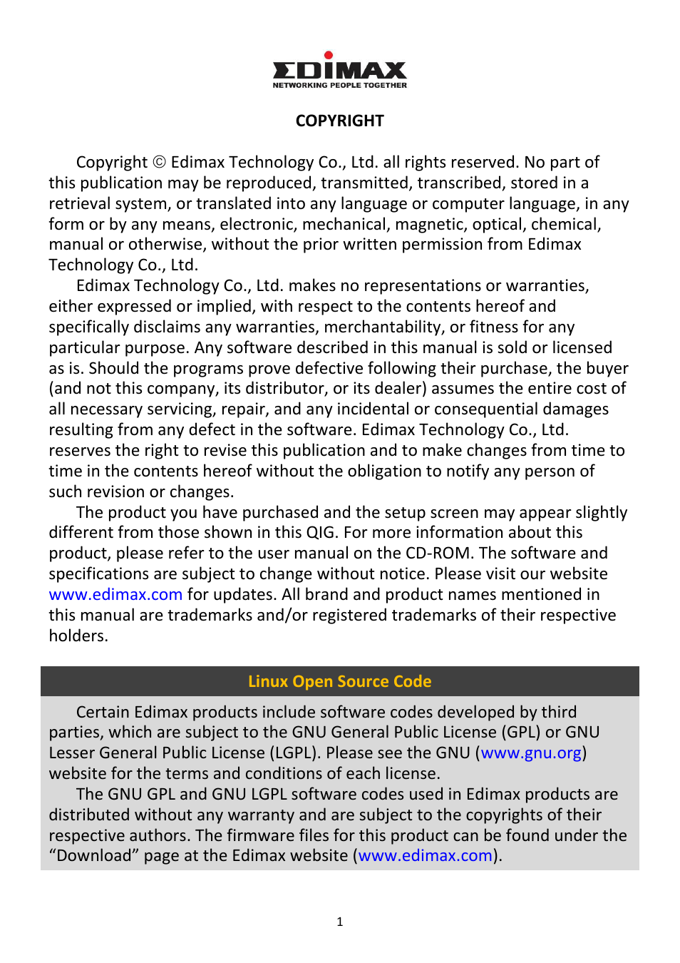 Edimax Technology IC-7000PTn V3 User Manual | Page 2 / 13