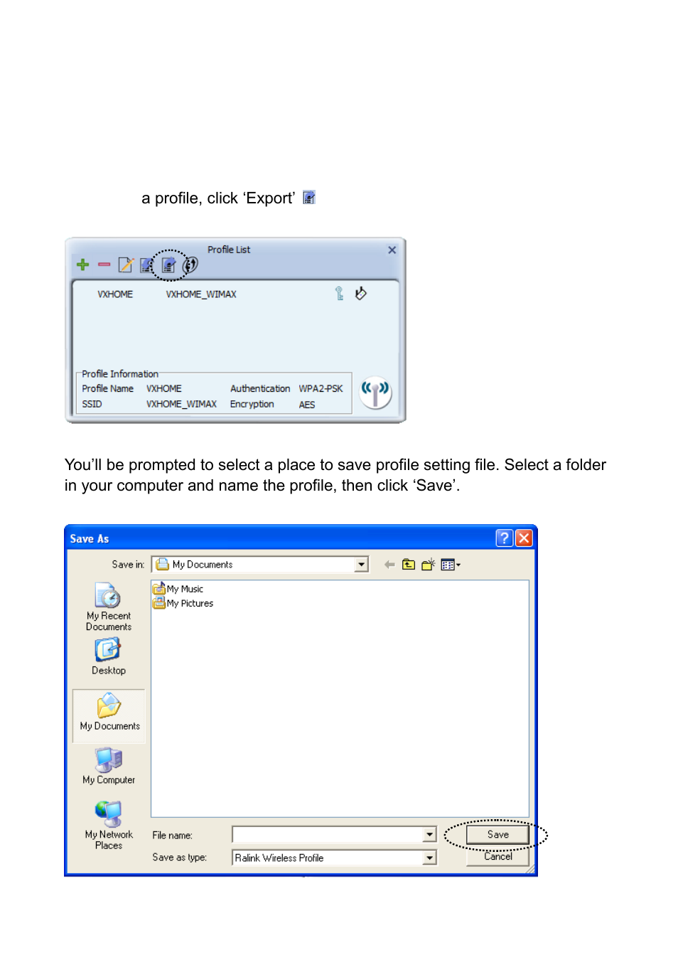 3-4 import / export profile | Edimax Technology EW-7733UnD User Manual | Page 27 / 56
