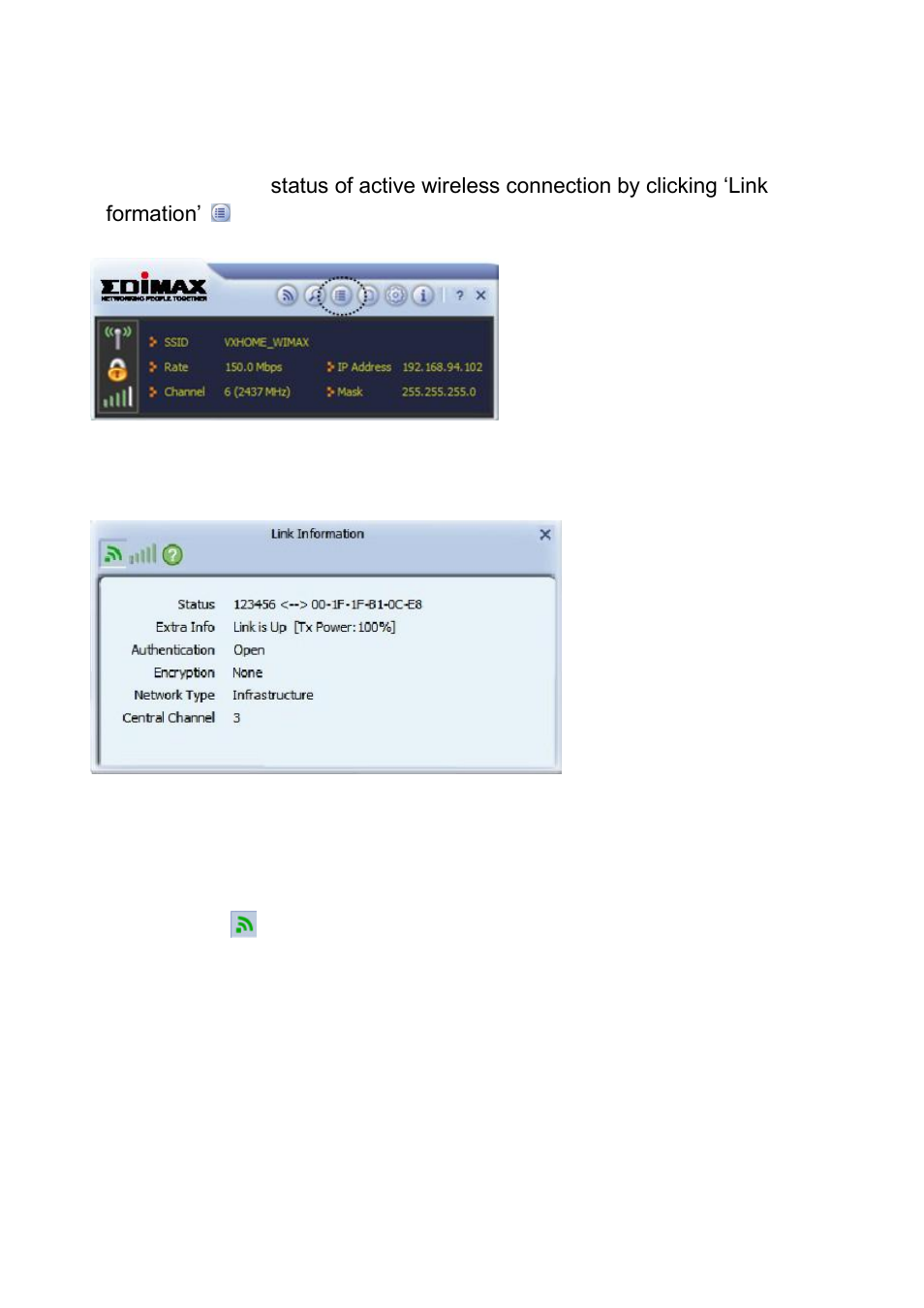 4 view link status | Edimax Technology EW-7733UnD User Manual | Page 34 / 56