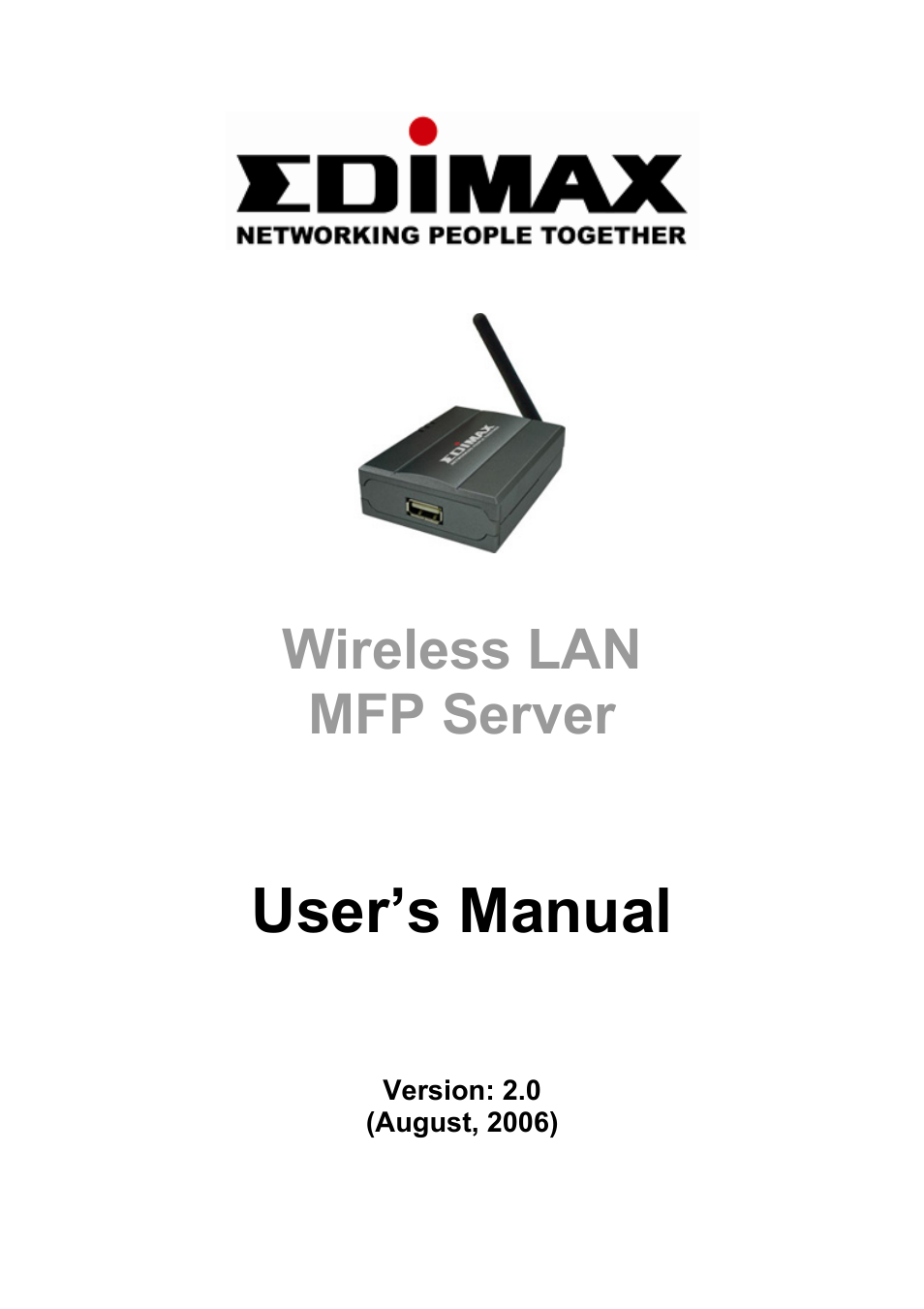 Edimax Technology PS-1206MFG User Manual | 142 pages