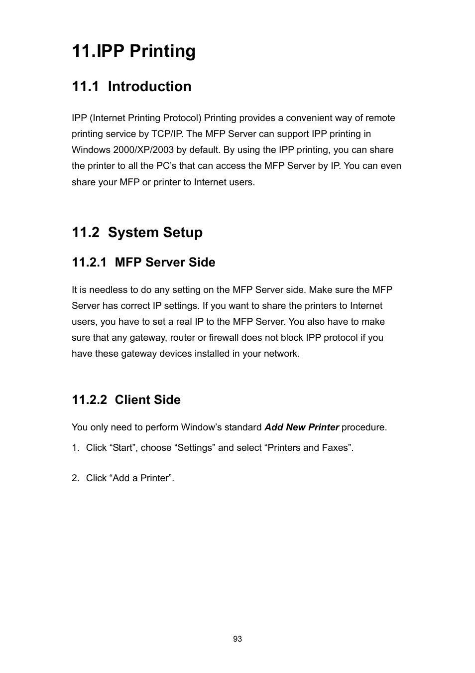 Ipp printing, 1 introduction, 2 system setup | Edimax Technology PS-1206MFG User Manual | Page 101 / 142