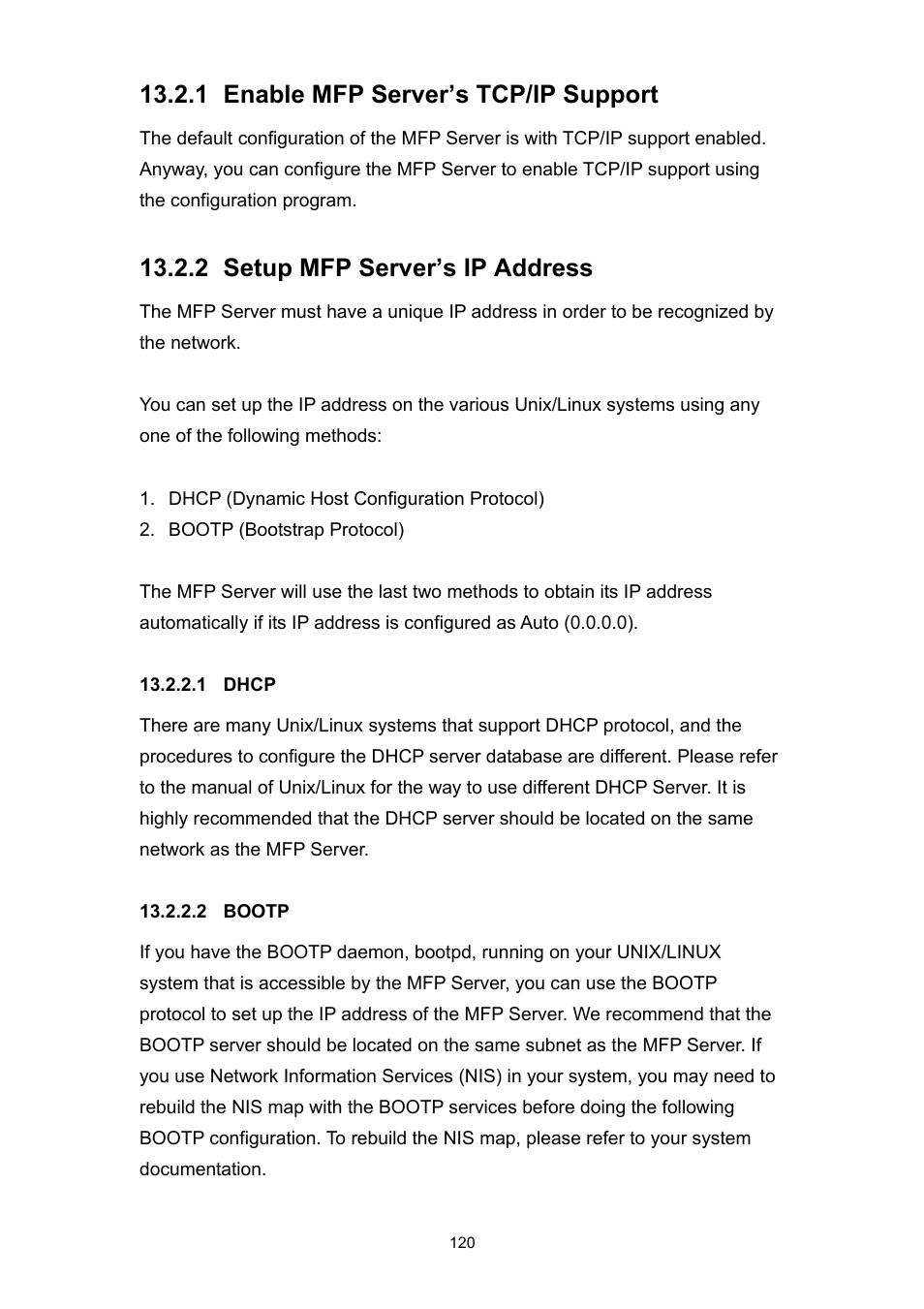 1 enable mfp server’s tcp/ip support, 2 setup mfp server’s ip address | Edimax Technology PS-1206MFG User Manual | Page 128 / 142