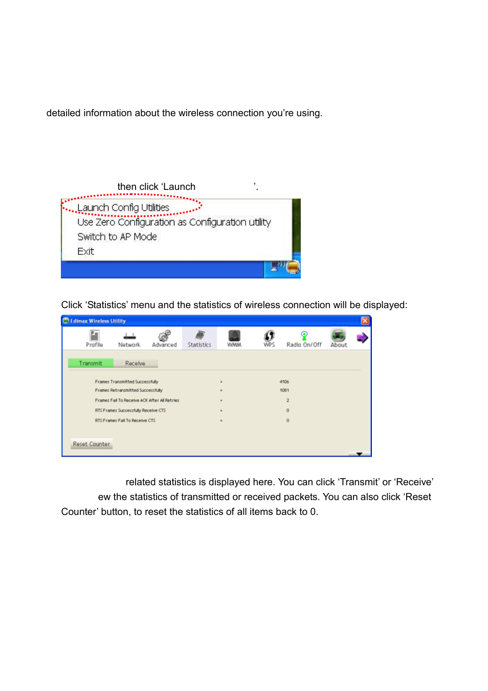 5 view network statistics | Edimax Technology EW-7722UnD User Manual | Page 44 / 80