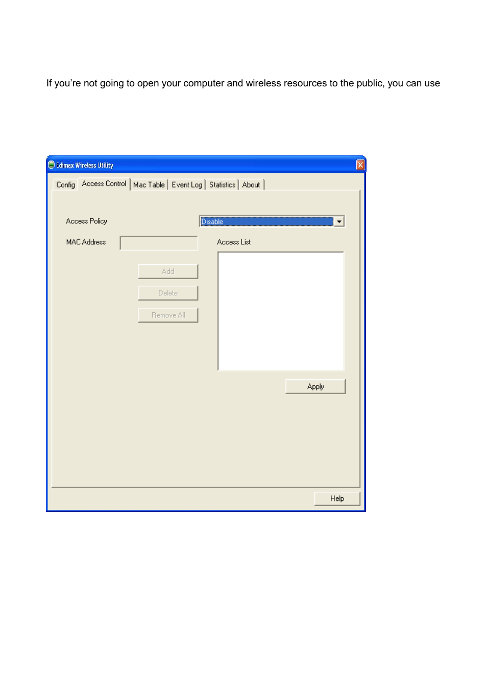 3 access control | Edimax Technology EW-7722UnD User Manual | Page 63 / 80