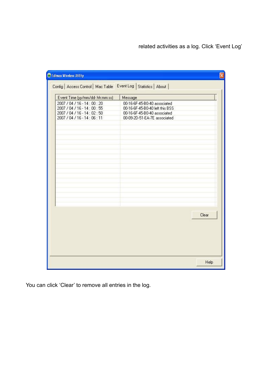 5 event log | Edimax Technology EW-7722UnD User Manual | Page 66 / 80