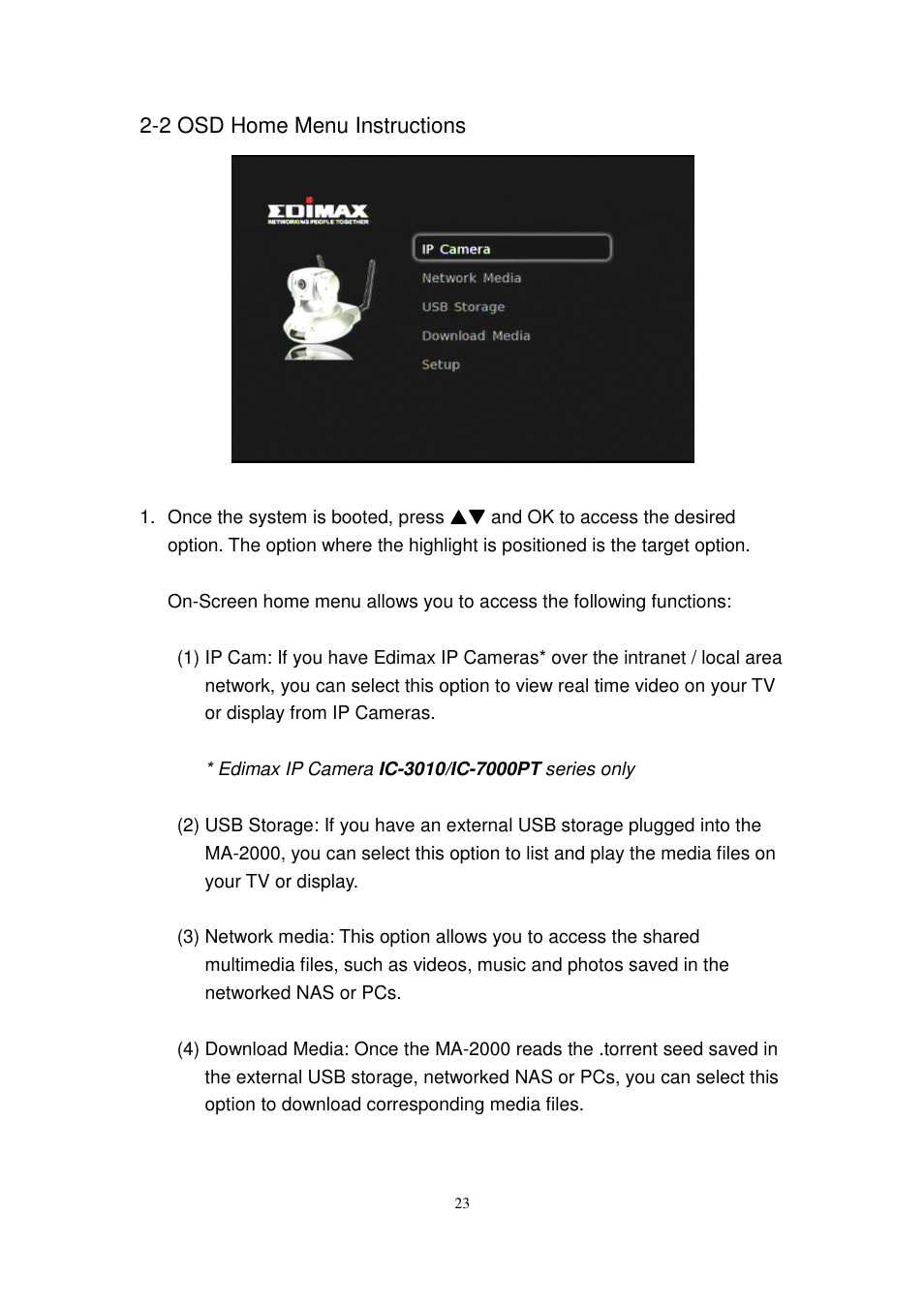Edimax Technology MA-2000 User Manual | Page 23 / 48