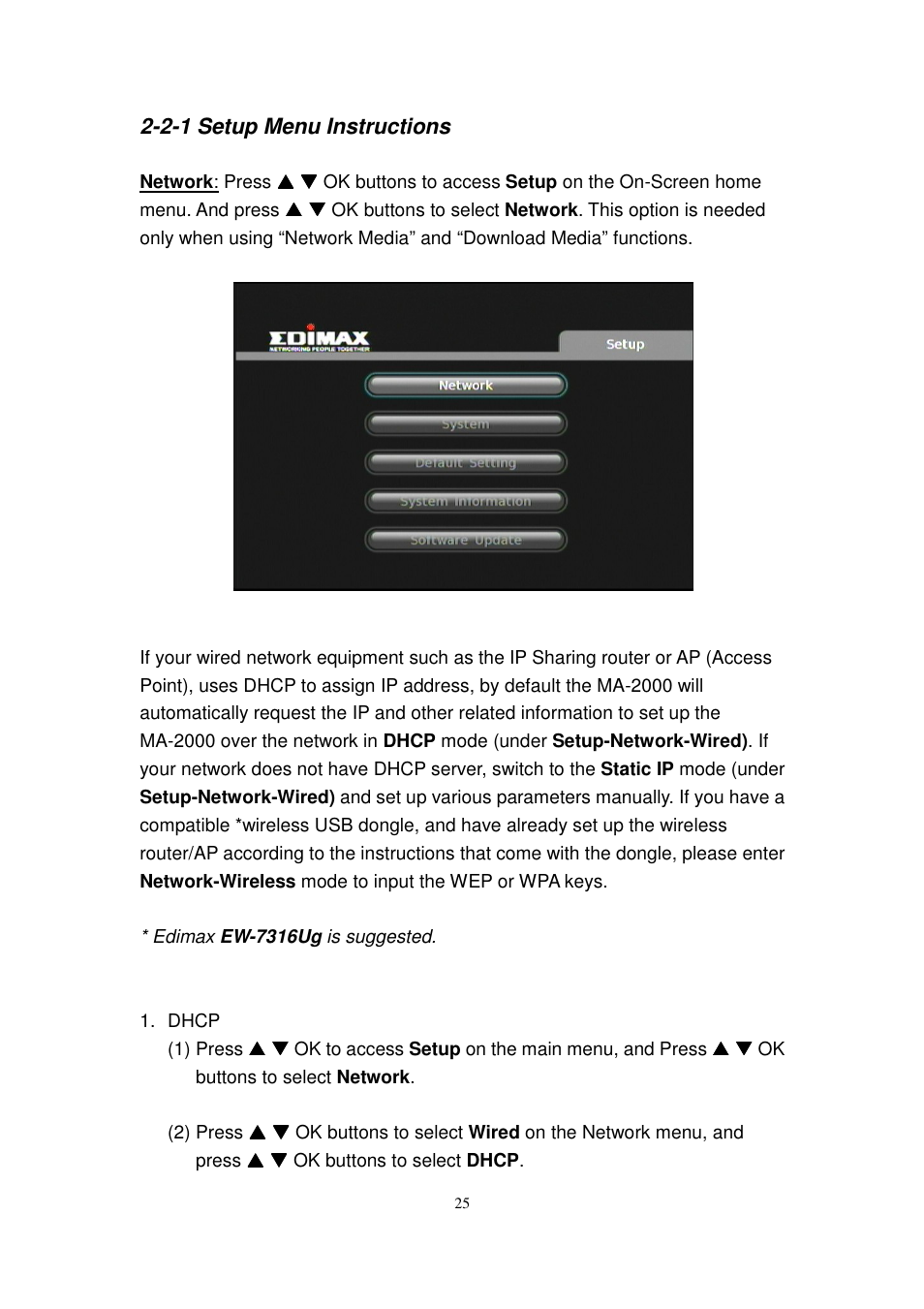 Edimax Technology MA-2000 User Manual | Page 25 / 48