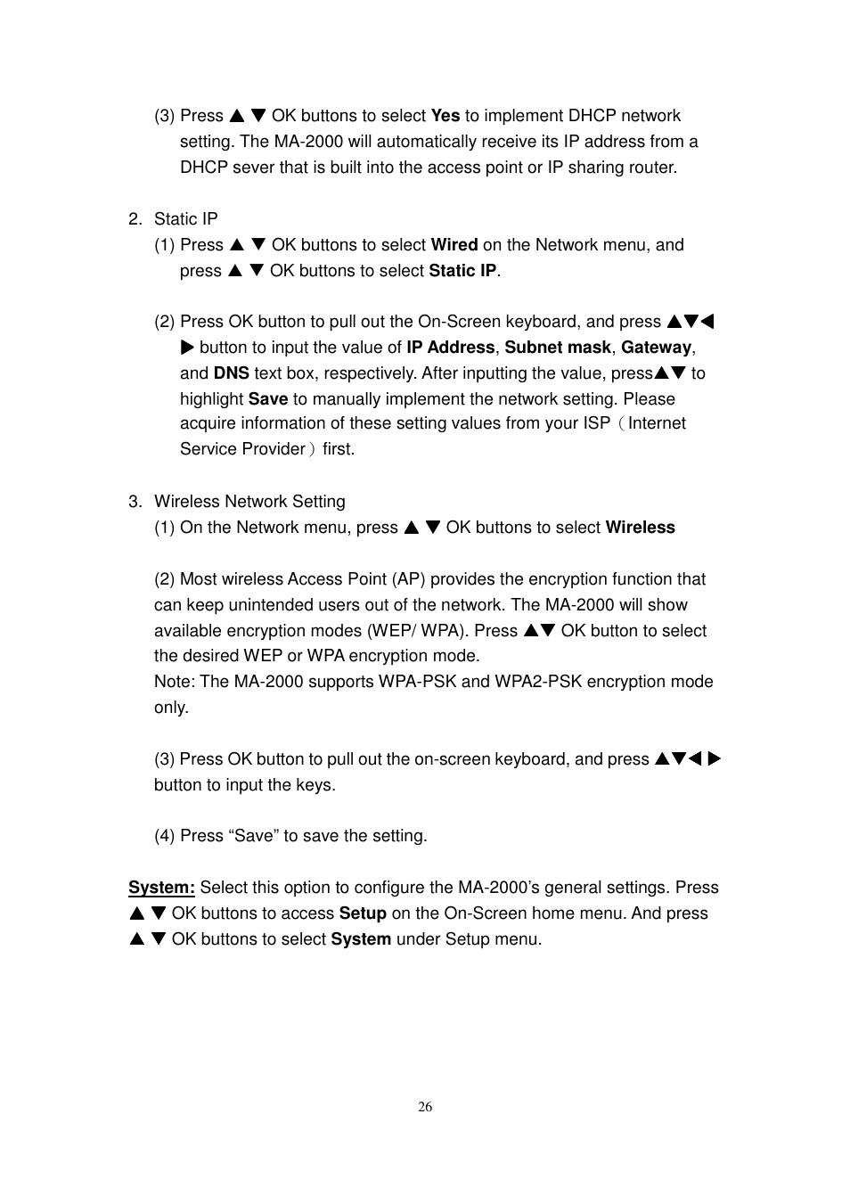Edimax Technology MA-2000 User Manual | Page 26 / 48