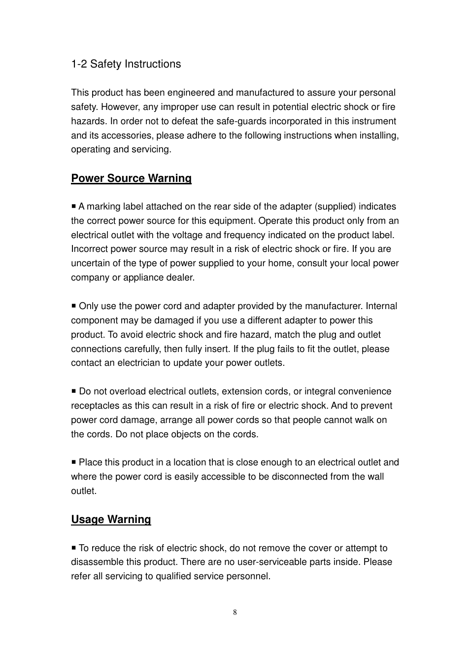 Edimax Technology MA-2000 User Manual | Page 8 / 48
