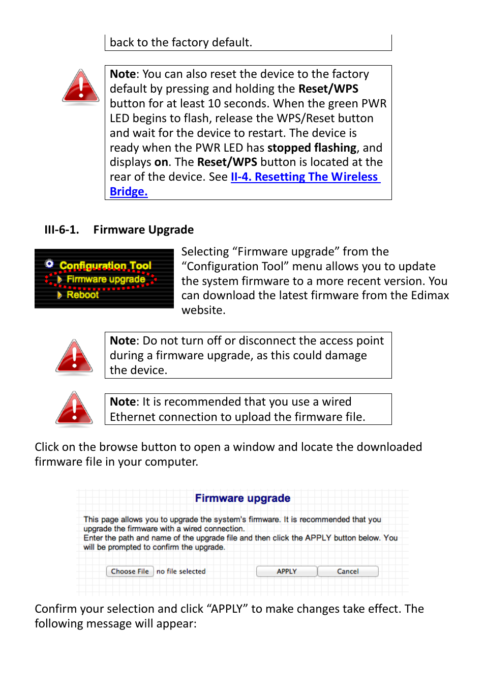 Iii-7-2. firmware upgrade | Edimax Technology CV-7428nS User Manual | Page 30 / 67