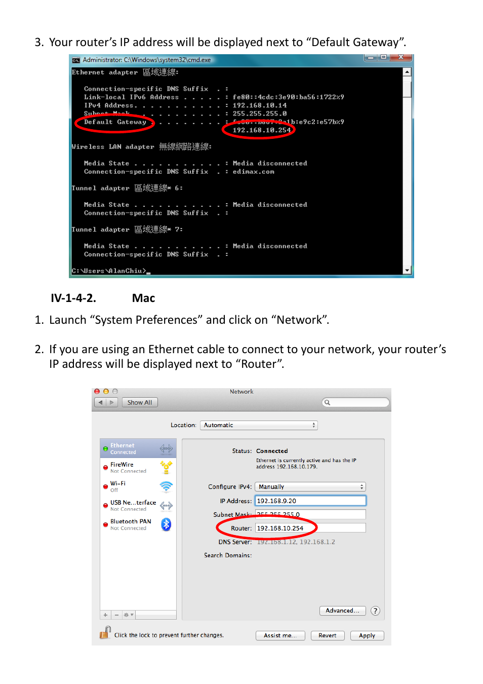 Iv-1-4-2. mac | Edimax Technology CV-7428nS User Manual | Page 59 / 67