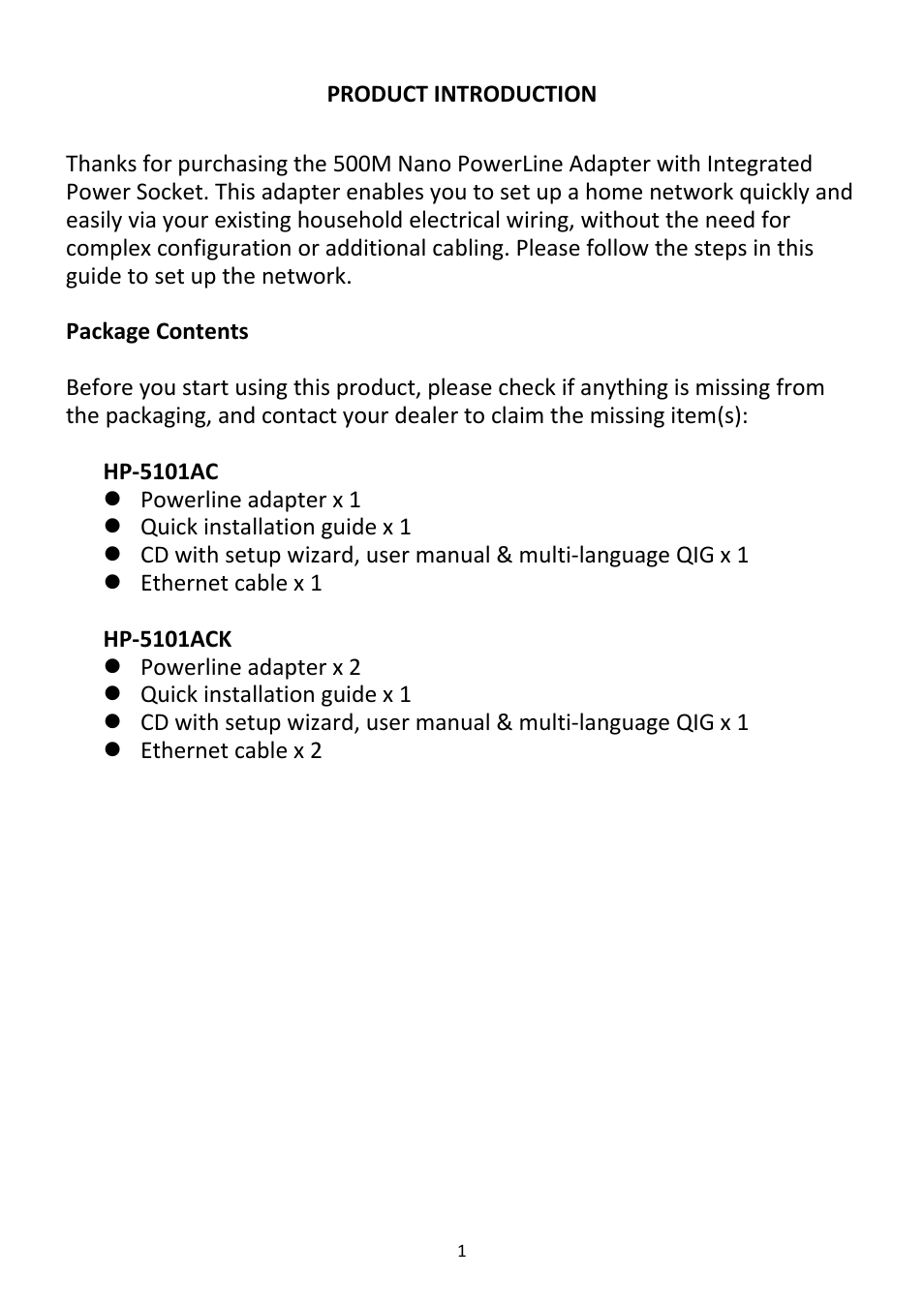 Edimax Technology HP-5101AC User Manual | Page 2 / 12