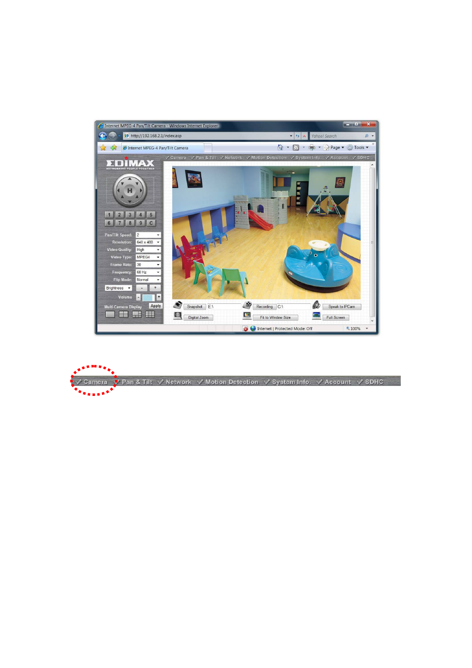 Chapter ii: using web management interface, 1 camera settings | Edimax Technology IC-7000PTn V2 User Manual | Page 14 / 70