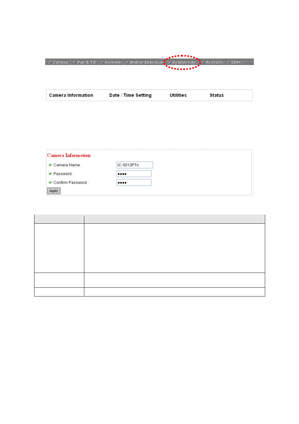 1 camera information | Edimax Technology IC-7000PTn V2 User Manual | Page 36 / 70