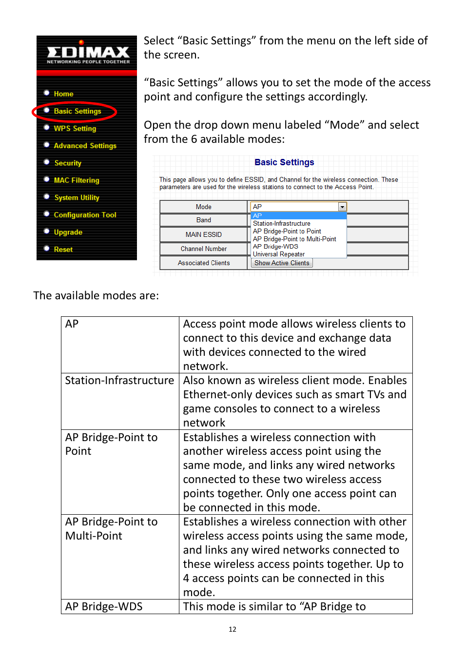 Edimax Technology EW-7228APn User Manual | Page 12 / 91