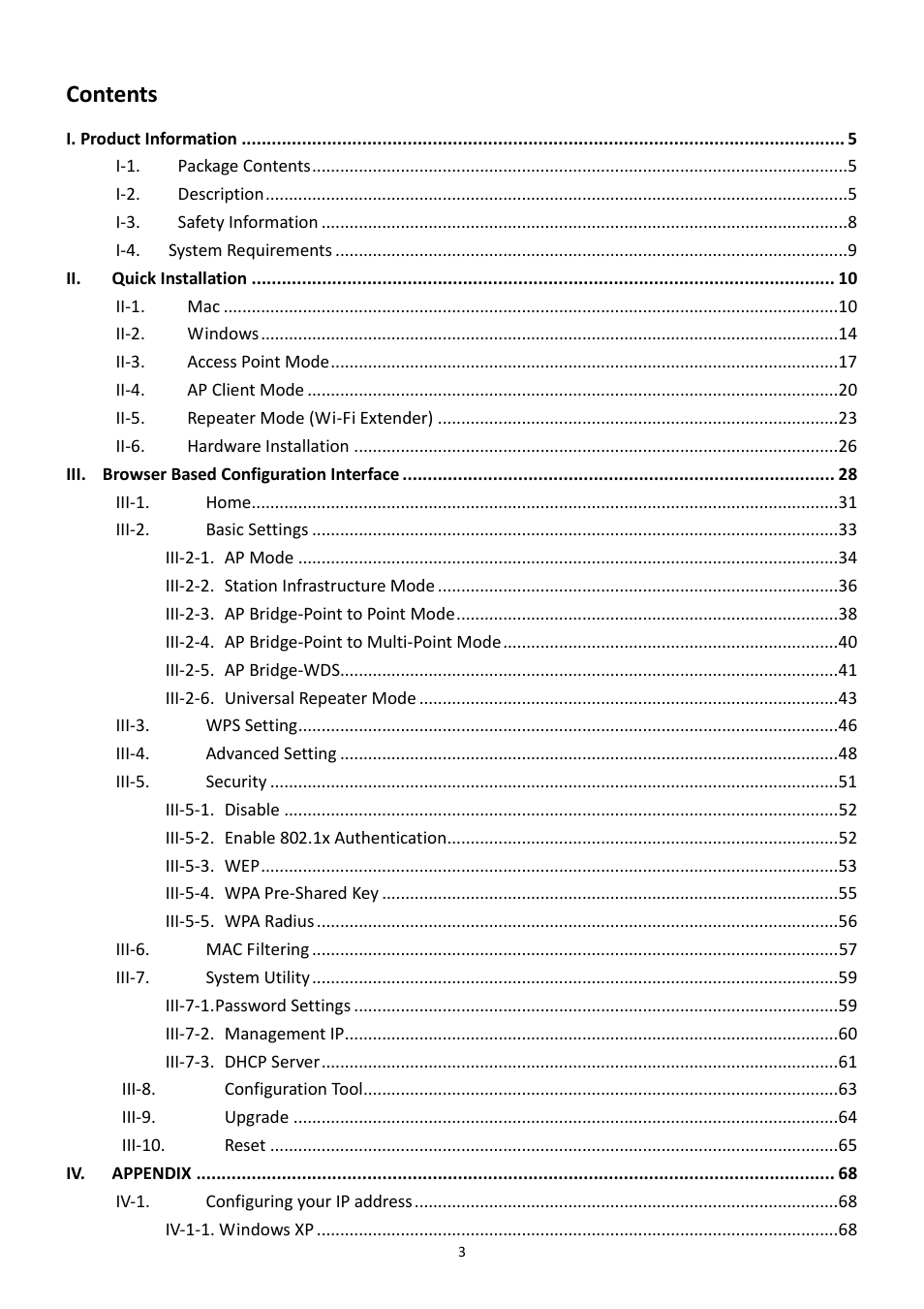 Edimax Technology EW-7228APn User Manual | Page 3 / 91