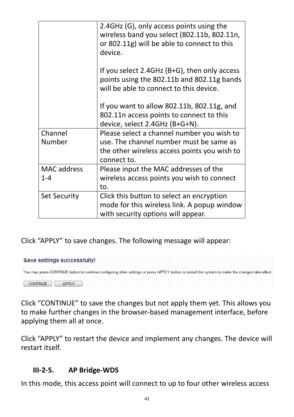Iii-2-5. ap bridge-wds | Edimax Technology EW-7228APn User Manual | Page 41 / 91
