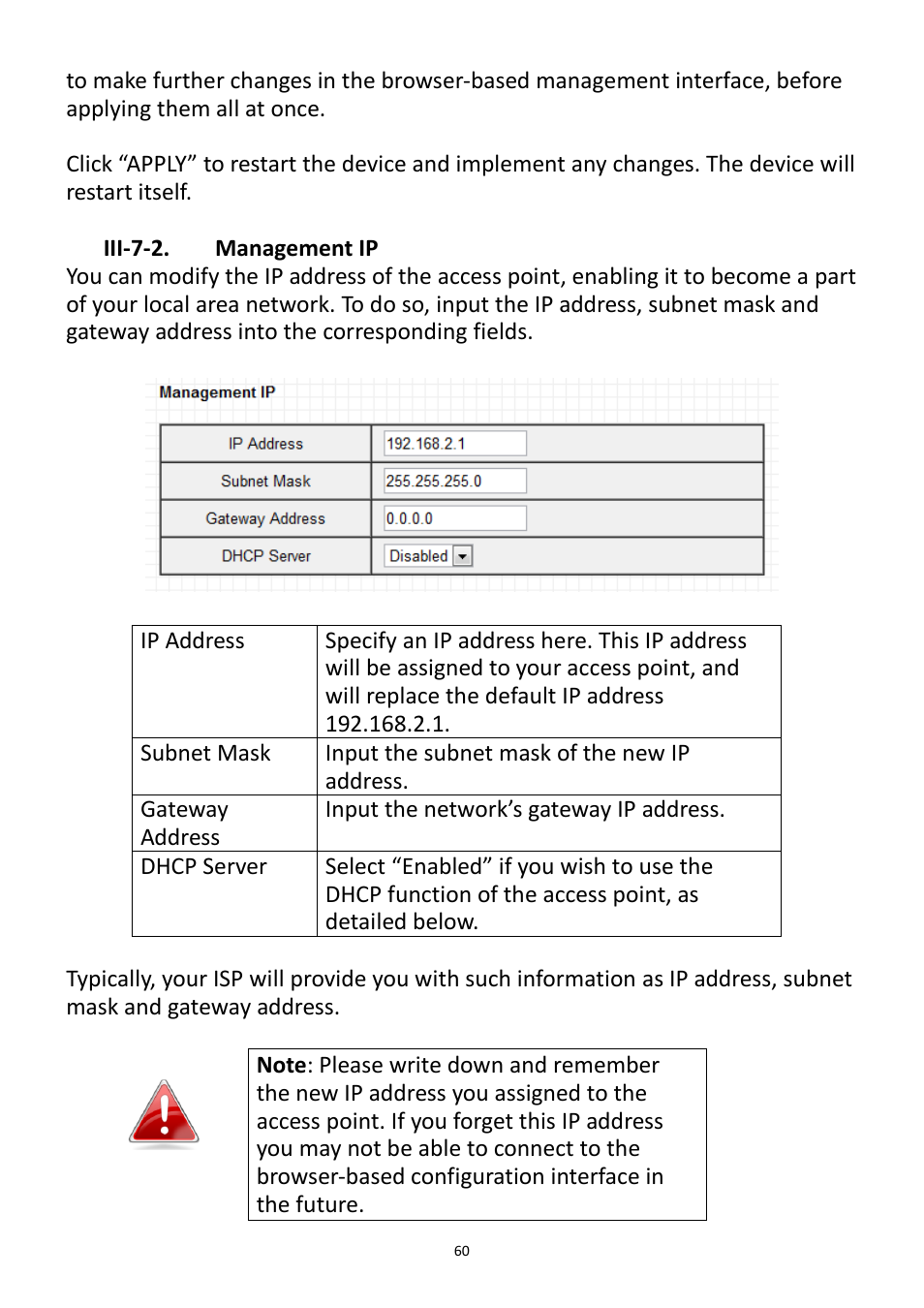 Iii-7-2. management ip | Edimax Technology EW-7228APn User Manual | Page 60 / 91