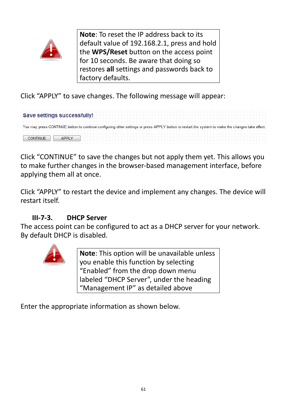 Iii-7-3. dhcp server | Edimax Technology EW-7228APn User Manual | Page 61 / 91
