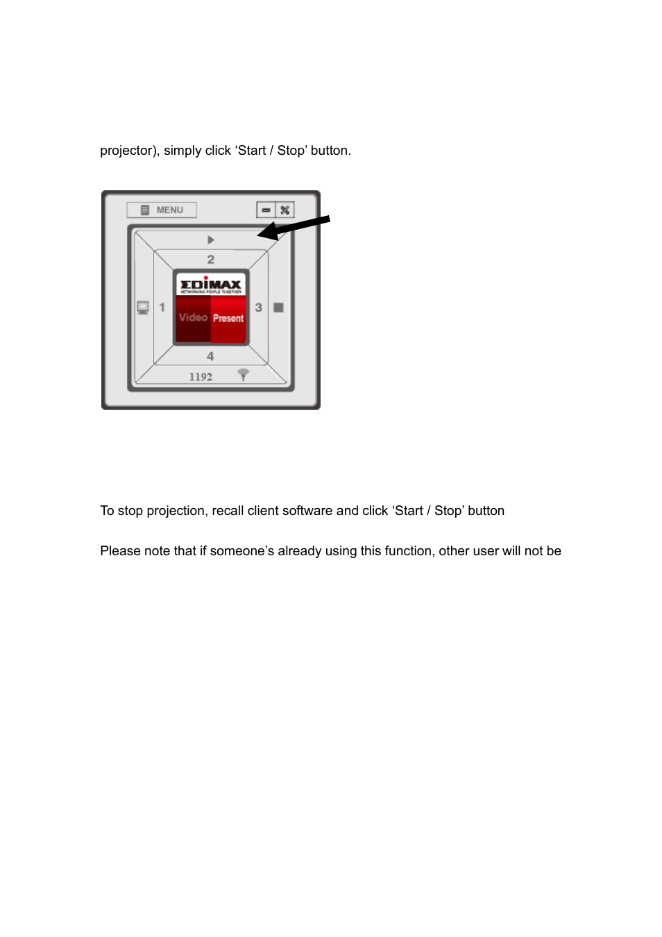 6-2 start / stop projection | Edimax Technology WP-S1300 User Manual | Page 44 / 93