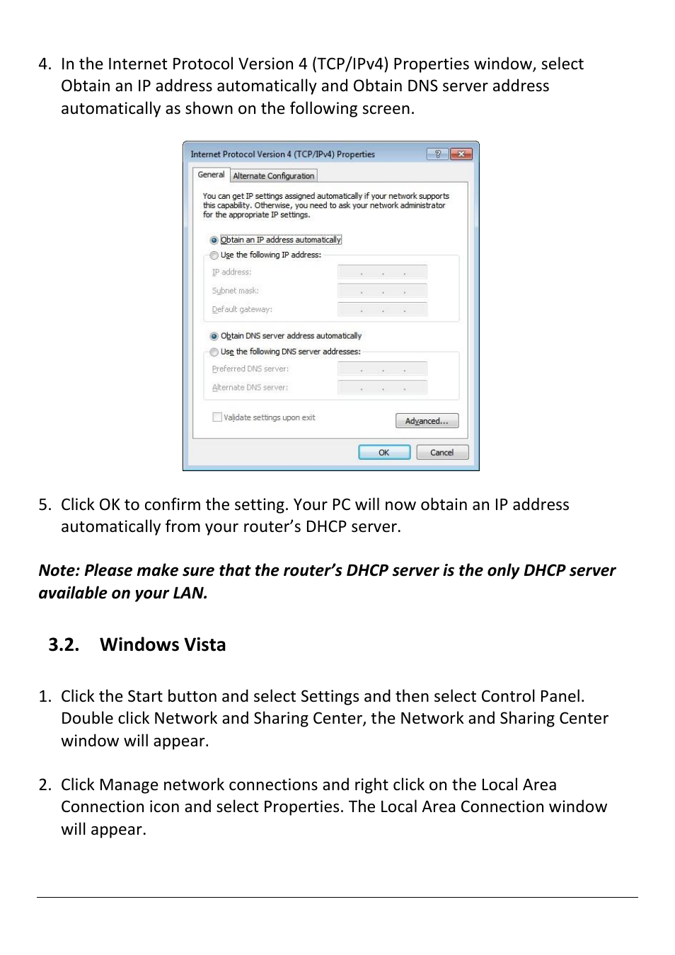 Indows, Ista, Windows vista | Edimax Technology AR-7211B V2 User Manual | Page 16 / 89