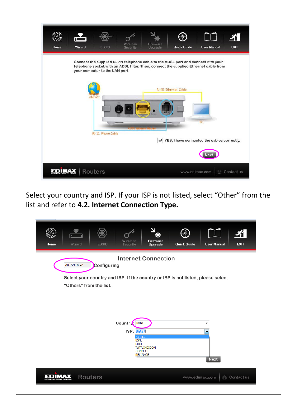 Edimax Technology AR-7211B V2 User Manual | Page 22 / 89