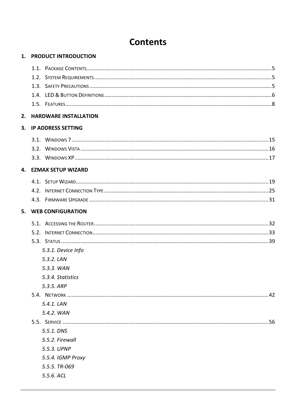 Edimax Technology AR-7211B V2 User Manual | Page 3 / 89