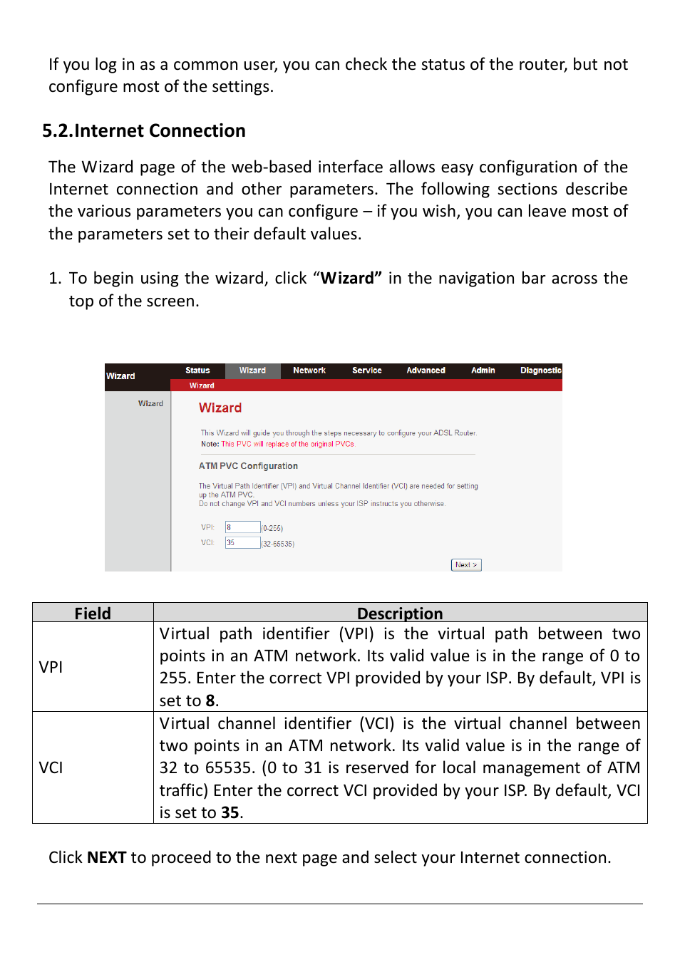 Nternet, Onnection, Internet connection | Edimax Technology AR-7211B V2 User Manual | Page 33 / 89