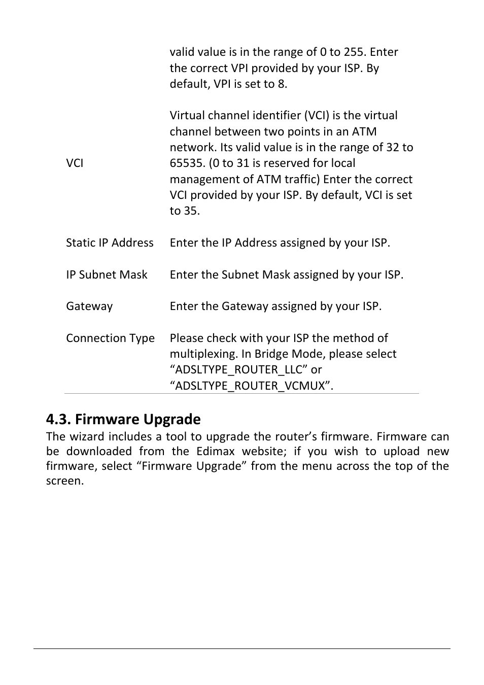 Irmware, Pgrade, Firmware upgrade | Edimax Technology AR-7286WnB User Manual | Page 35 / 92