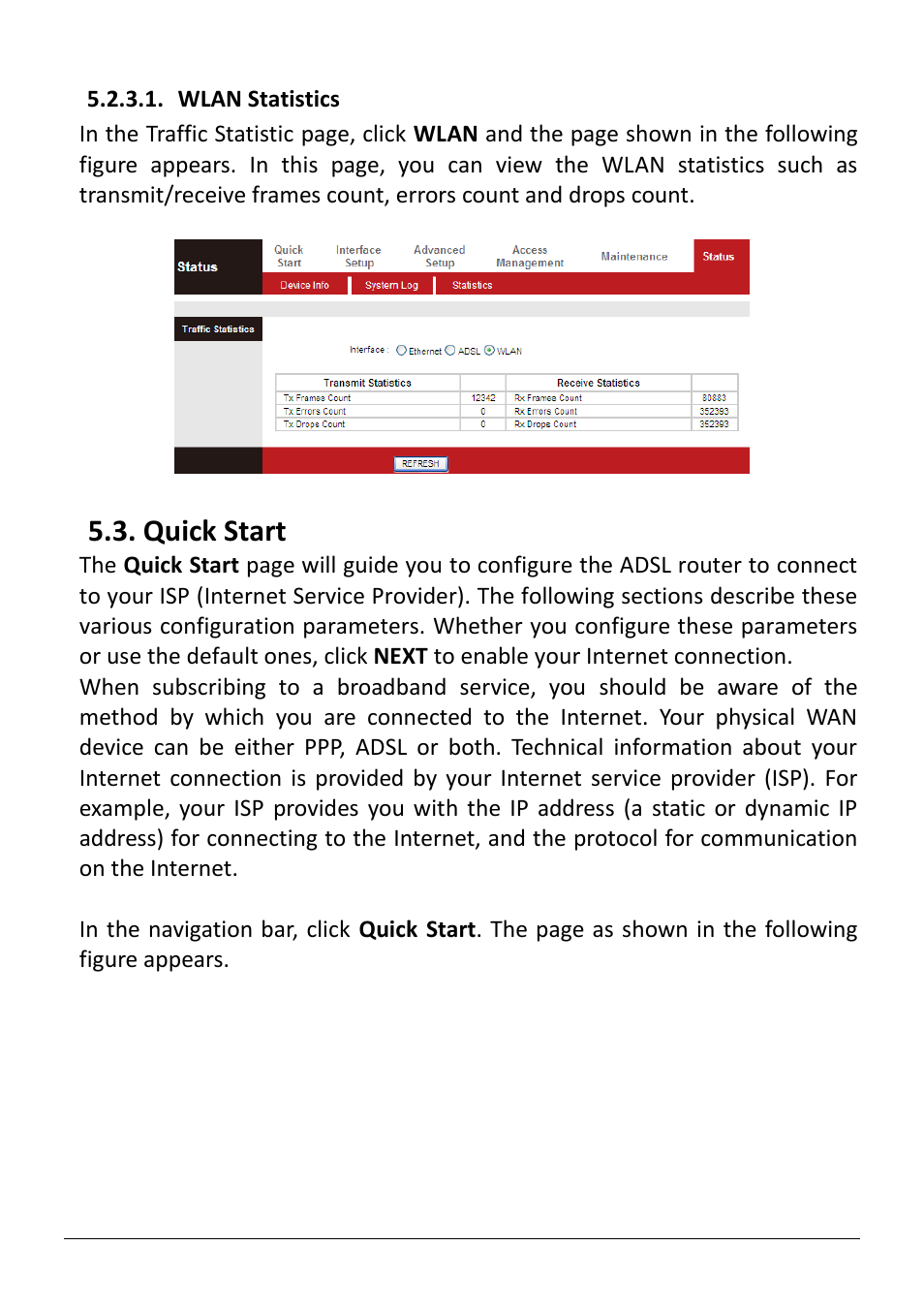 Uick, Tart, Quick start | Edimax Technology AR-7286WnB User Manual | Page 40 / 92