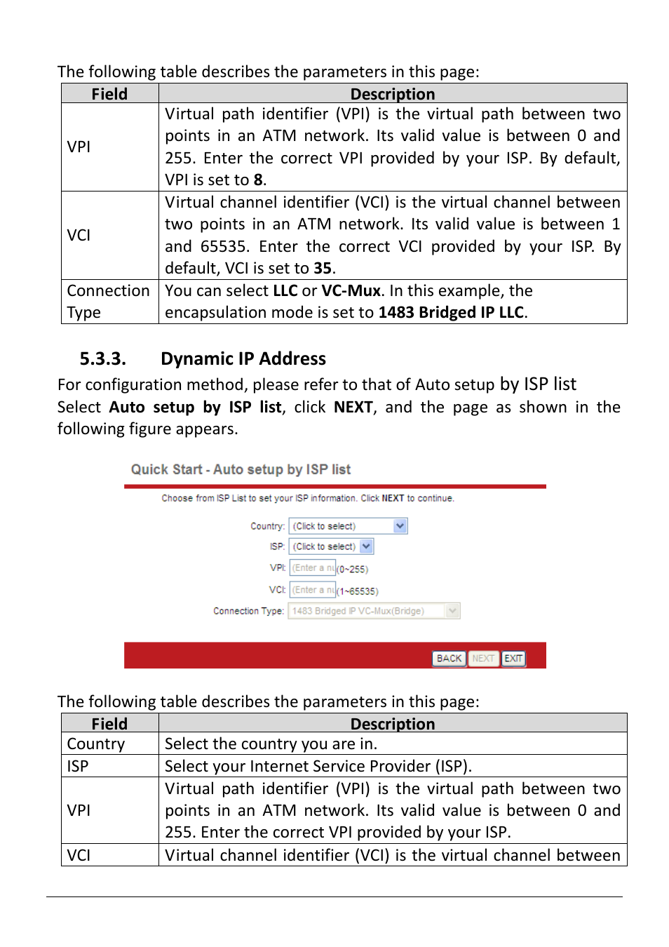 Dynamic ip address | Edimax Technology AR-7286WnB User Manual | Page 44 / 92