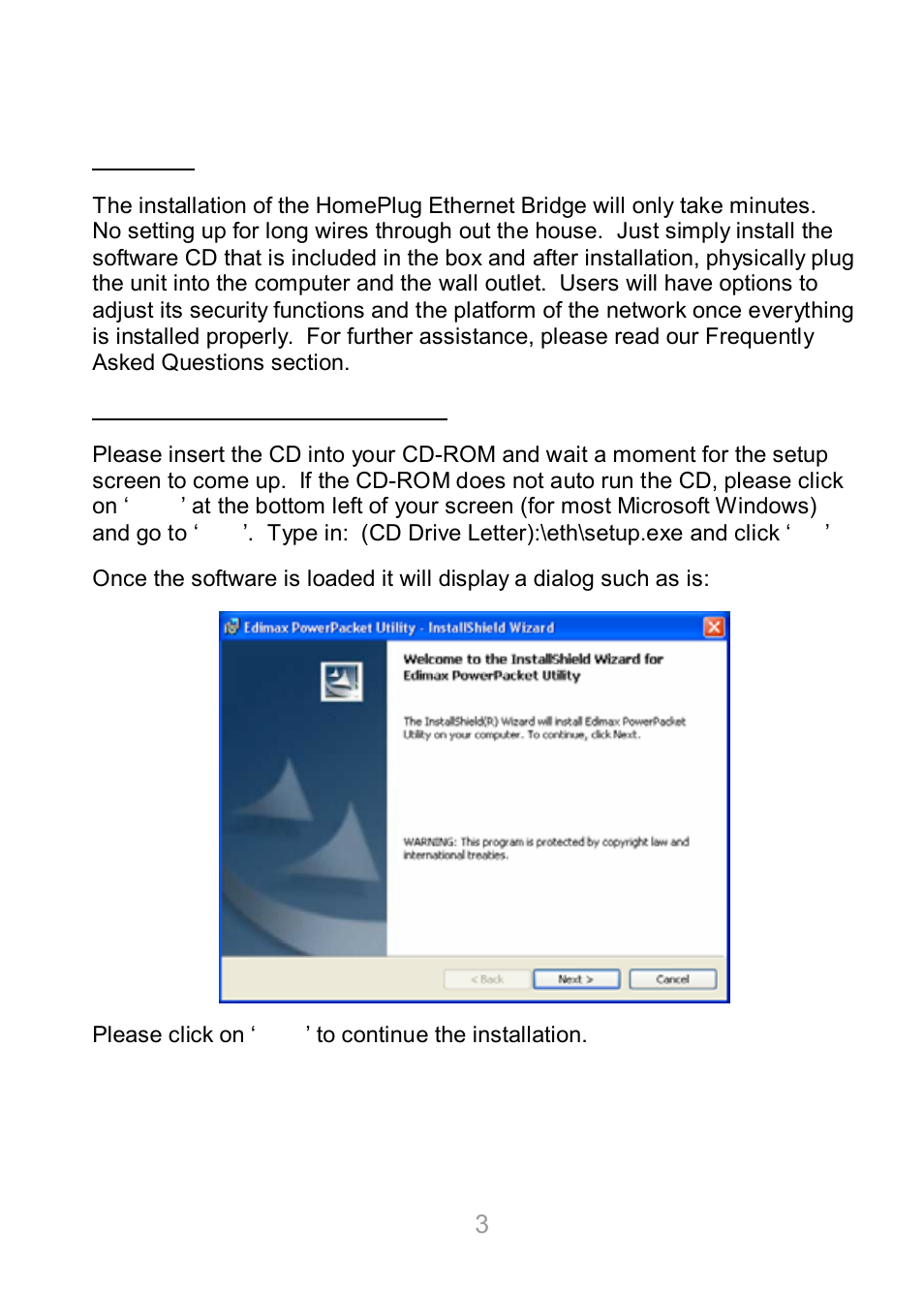 Chapter 2: installation | Edimax Technology HP-8500 User Manual | Page 4 / 11