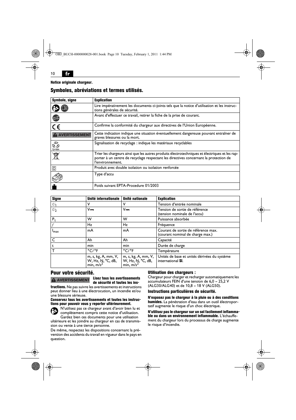 Fein ASCD 18 W4C аккумулятор User Manual | Page 10 / 105