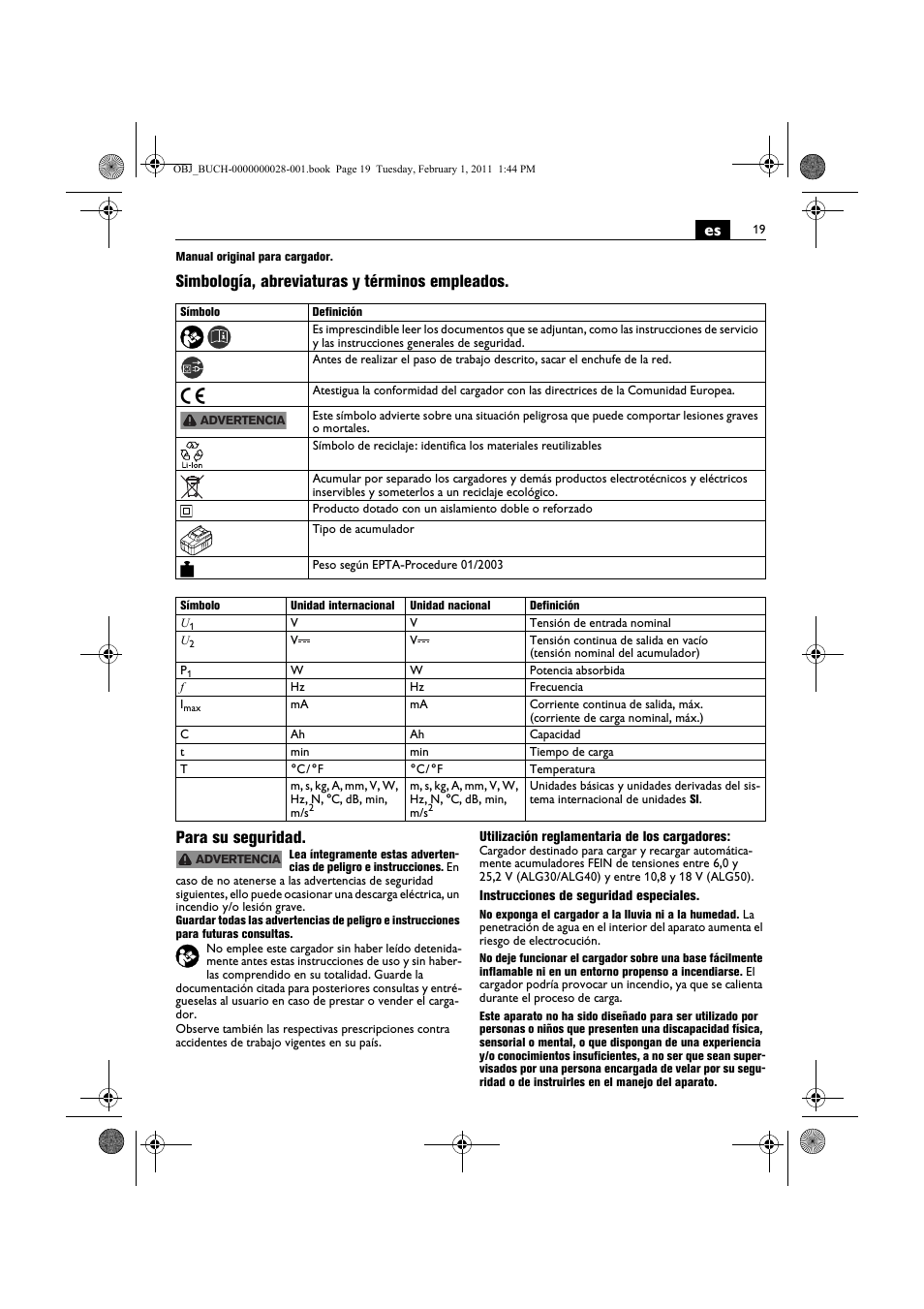 Fein ASCD 18 W4C аккумулятор User Manual | Page 19 / 105