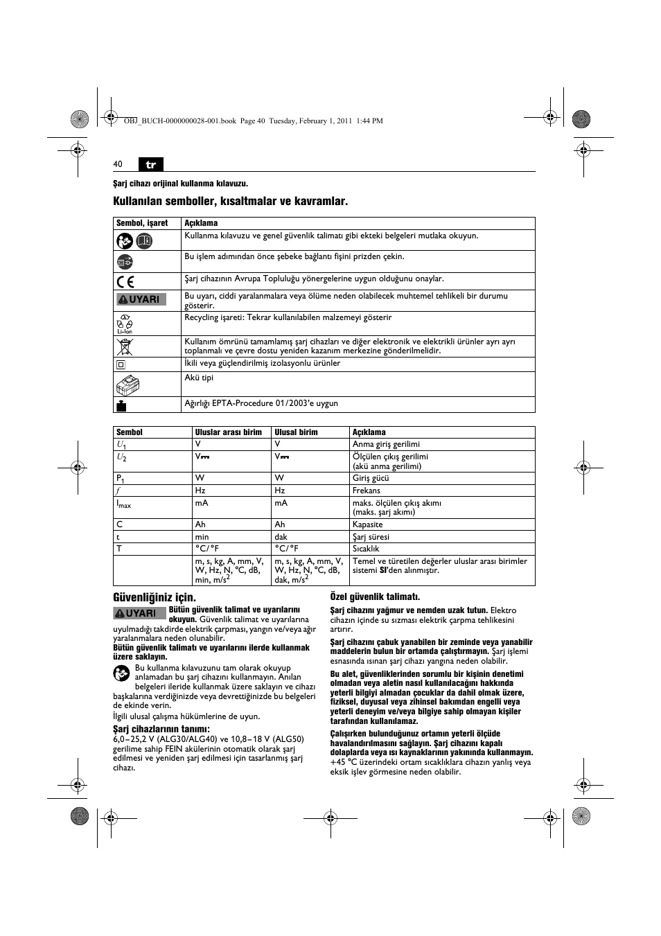Fein ASCD 18 W4C аккумулятор User Manual | Page 40 / 105