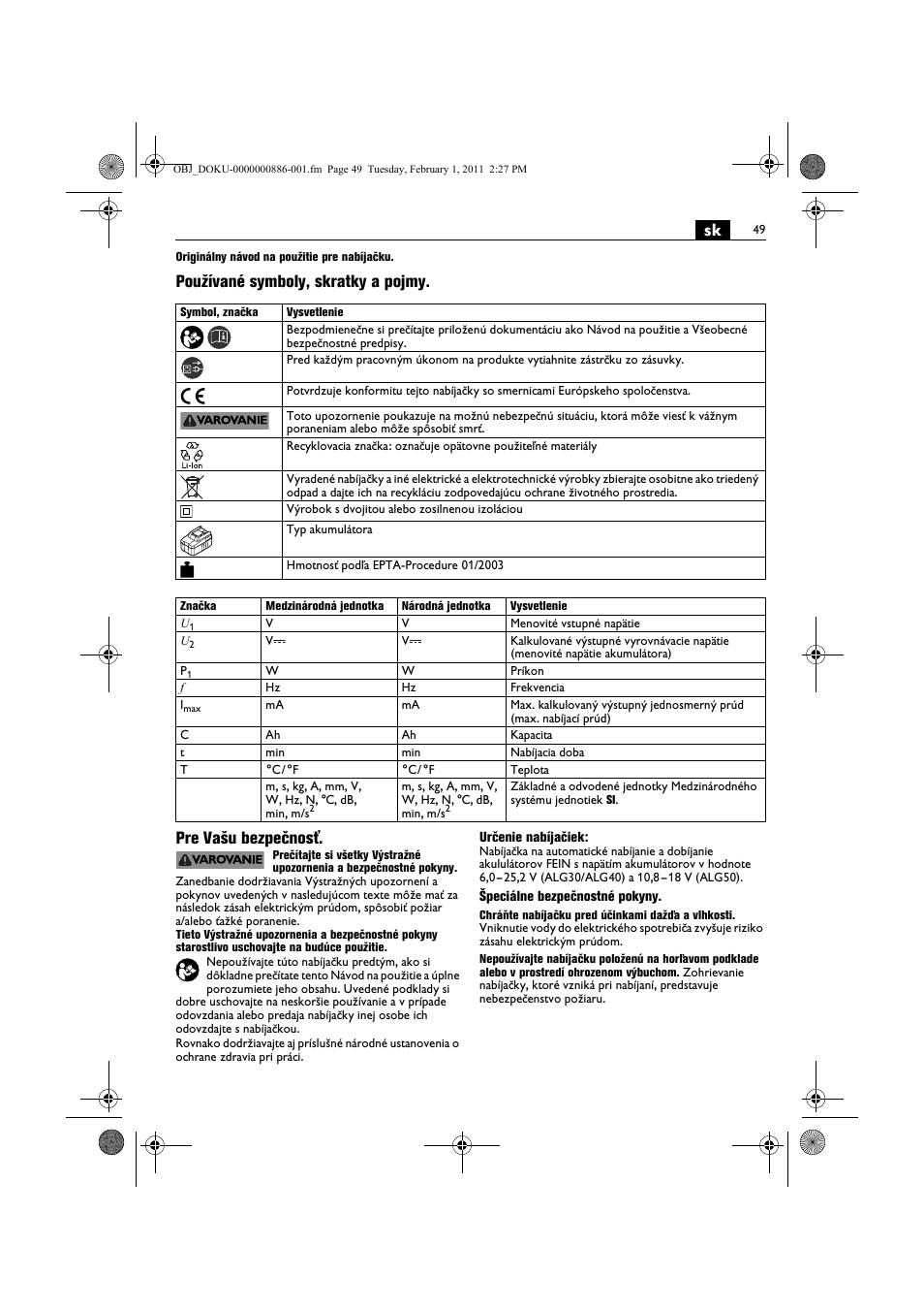 Fein ASCD 18 W4C аккумулятор User Manual | Page 49 / 105