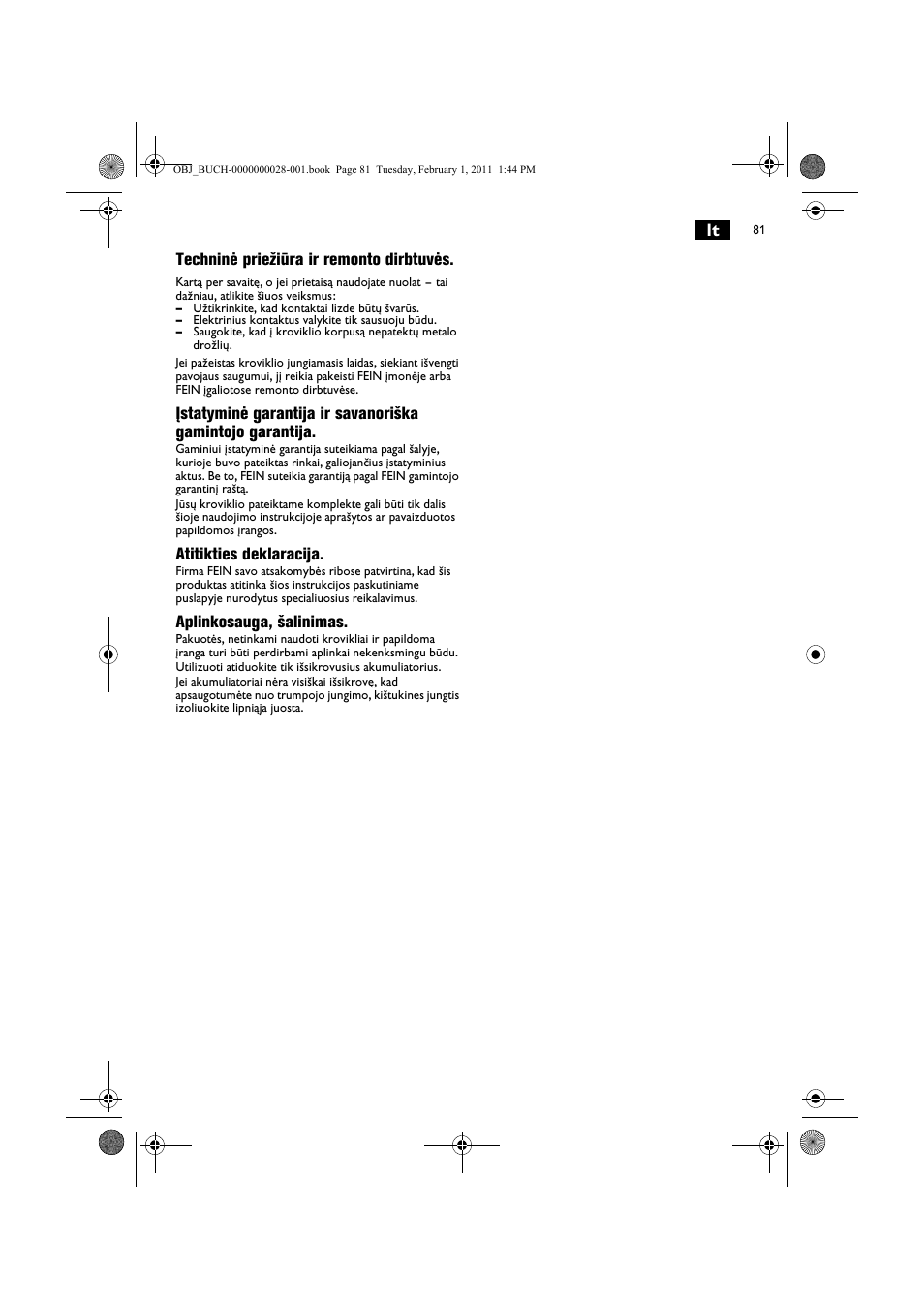 Fein ASCD 18 W4C аккумулятор User Manual | Page 81 / 105