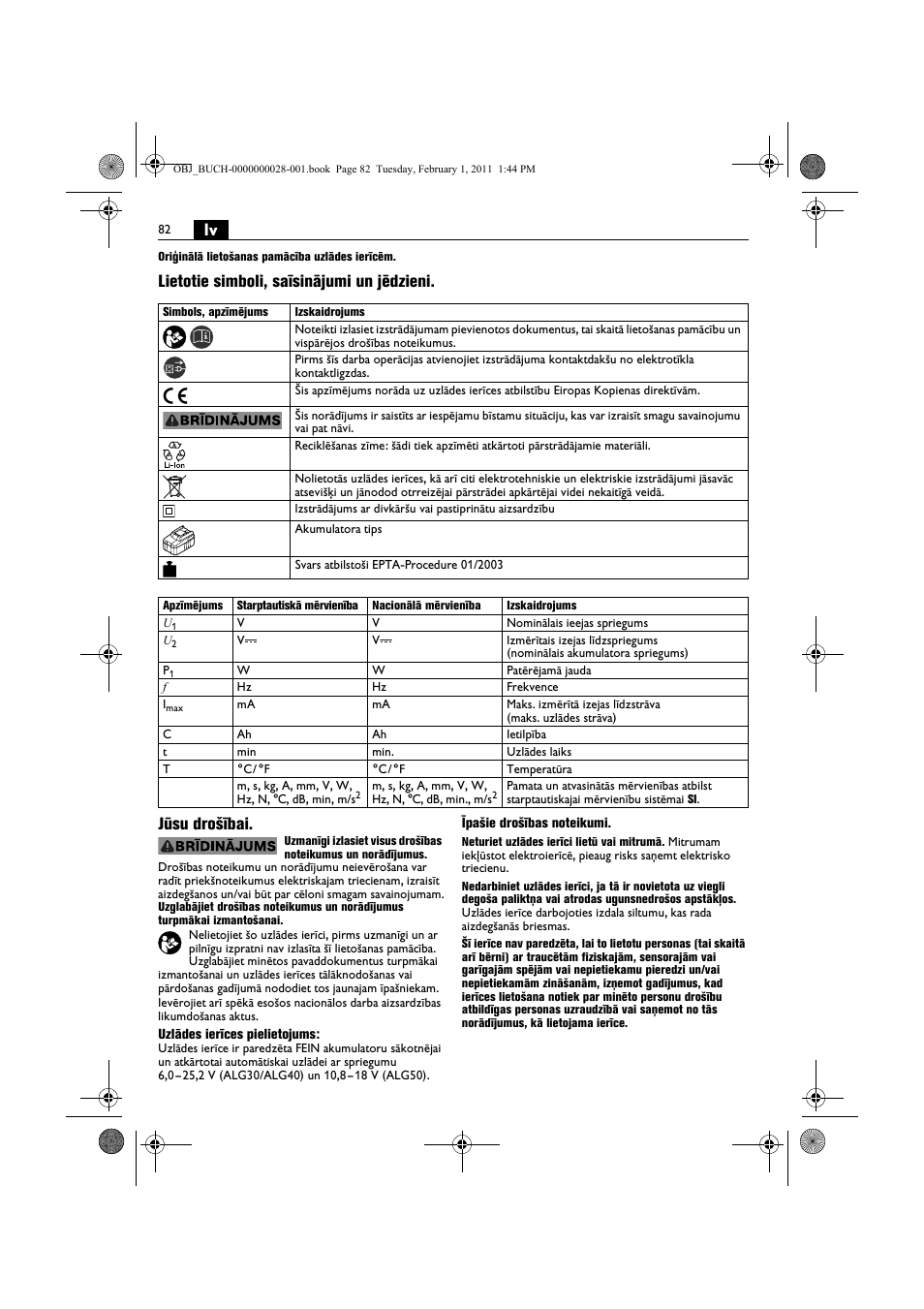Fein ASCD 18 W4C аккумулятор User Manual | Page 82 / 105
