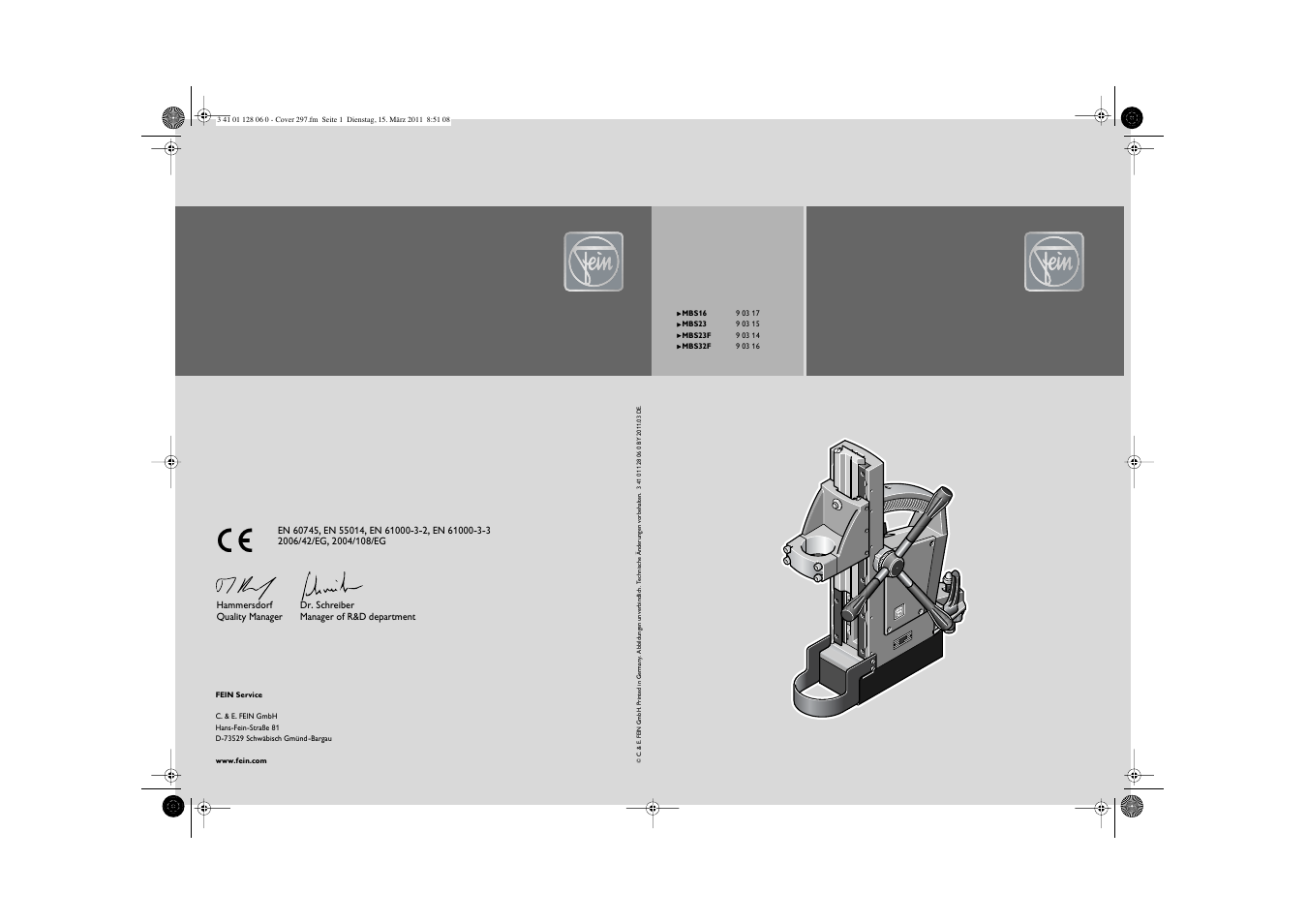 Fein MBS32F User Manual | 66 pages