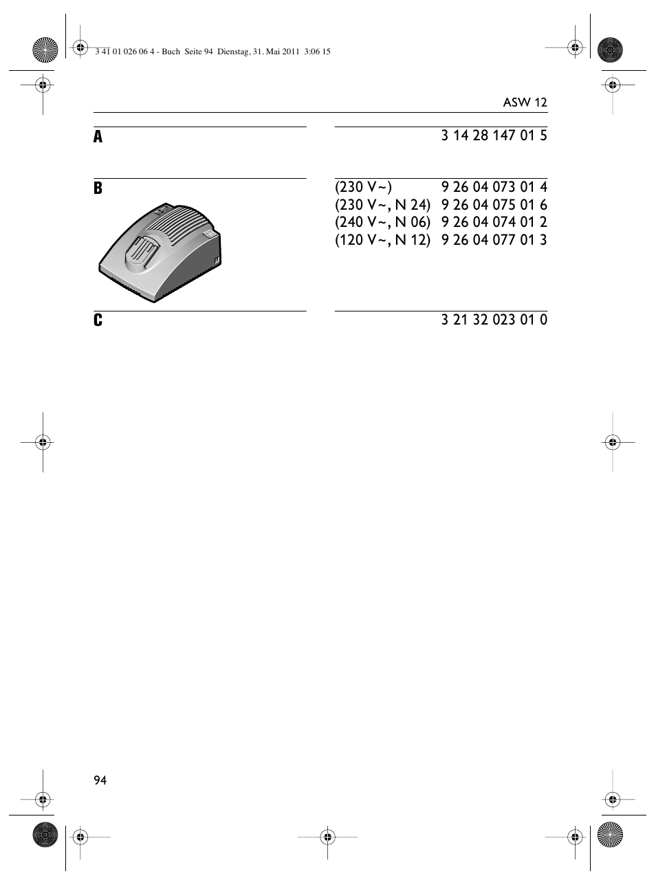 Fein ASW12-16 User Manual | Page 94 / 94