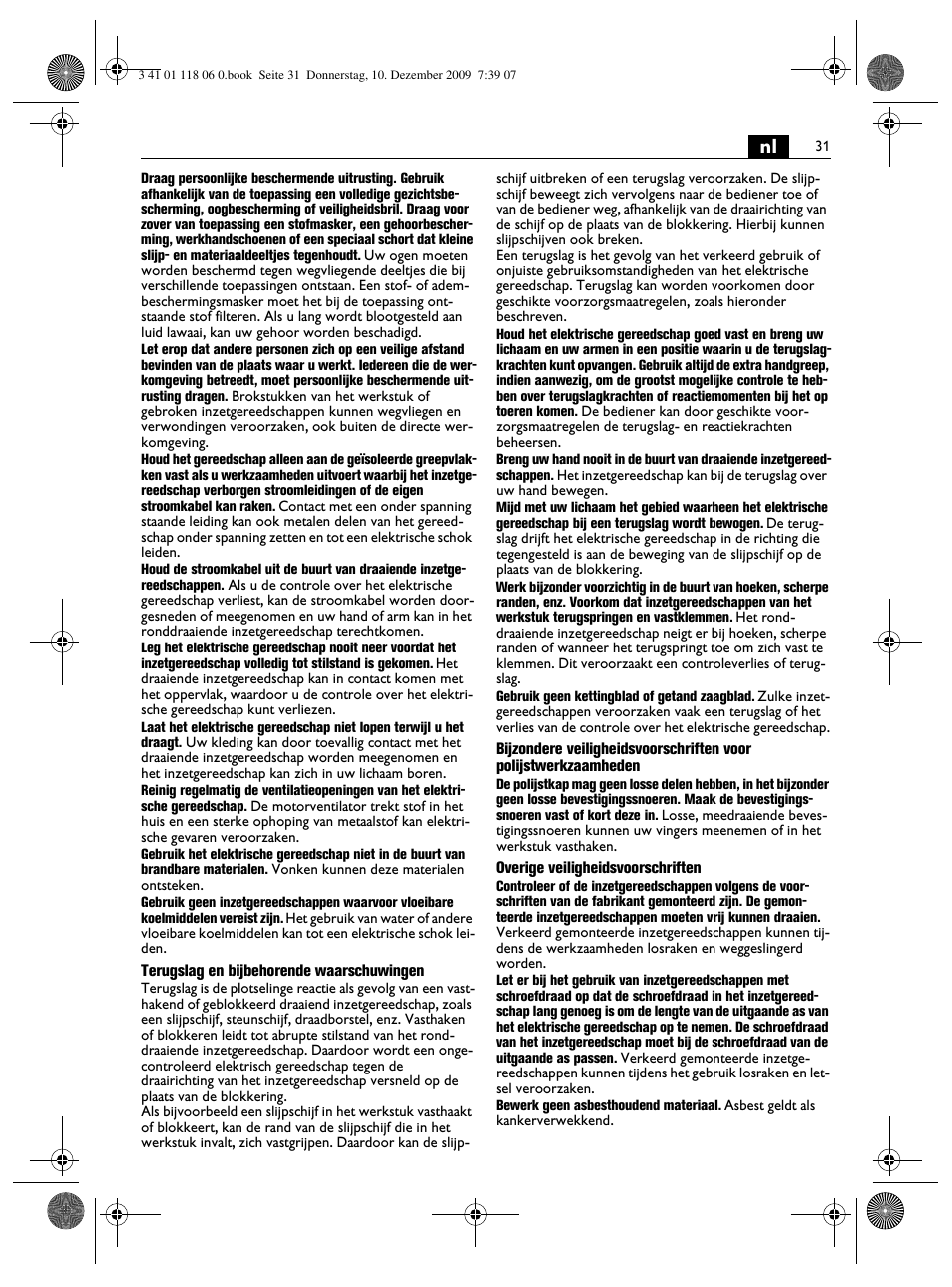 Fein WPO 14-15XE User Manual | Page 31 / 92