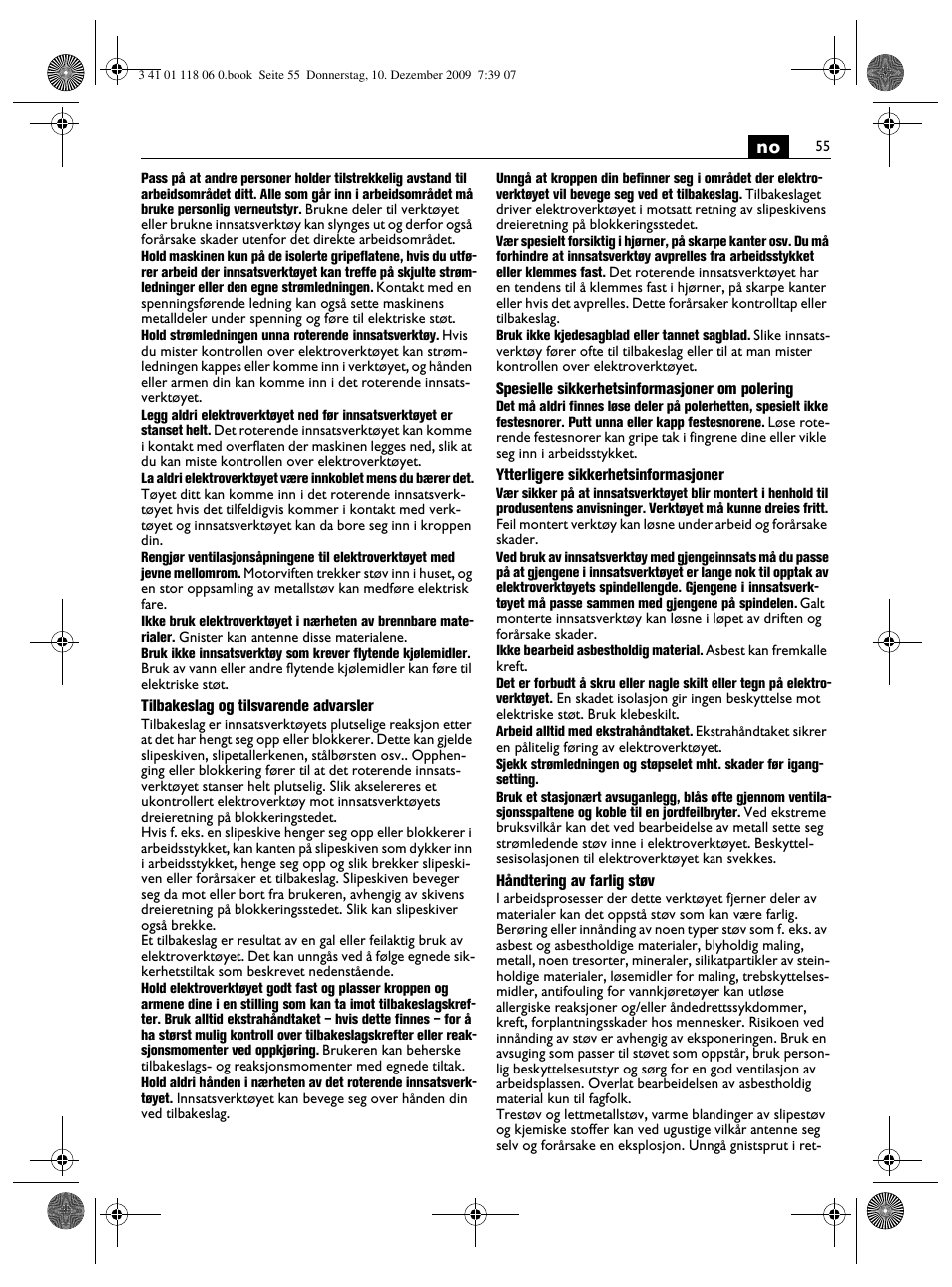 Fein WPO 14-15XE User Manual | Page 55 / 92