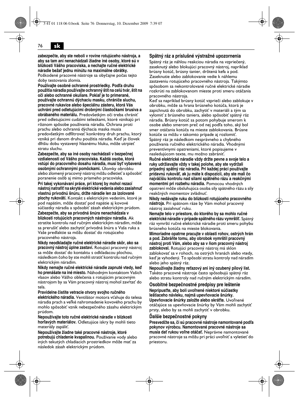 Fein WPO 14-15XE User Manual | Page 76 / 92