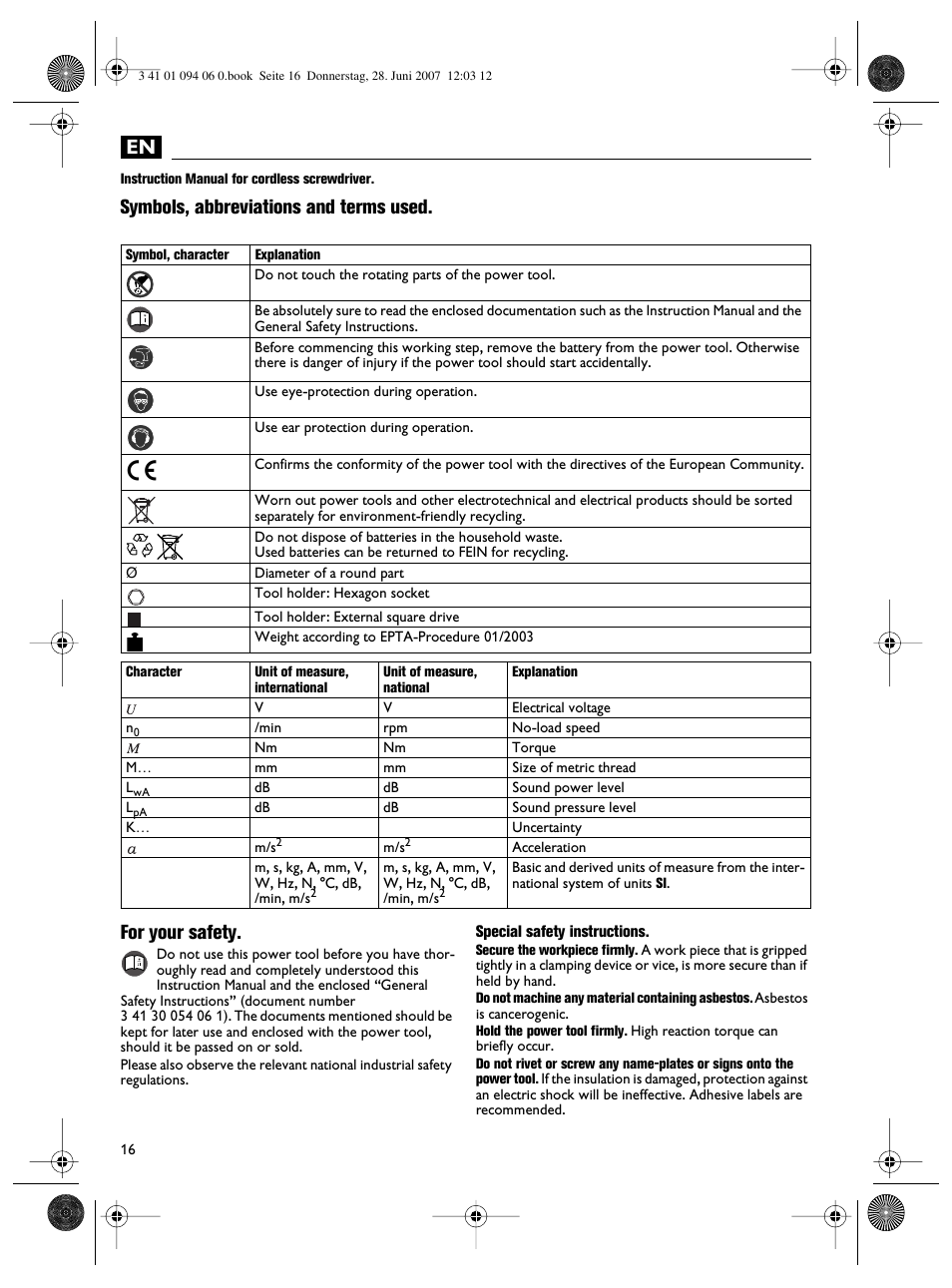 Fein ASM9-2 User Manual | Page 16 / 65