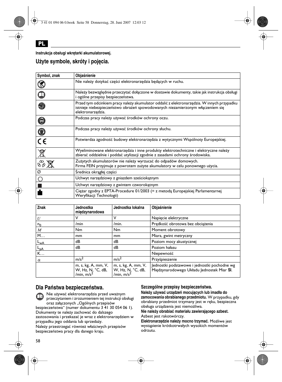 Fein ASM9-2 User Manual | Page 58 / 65