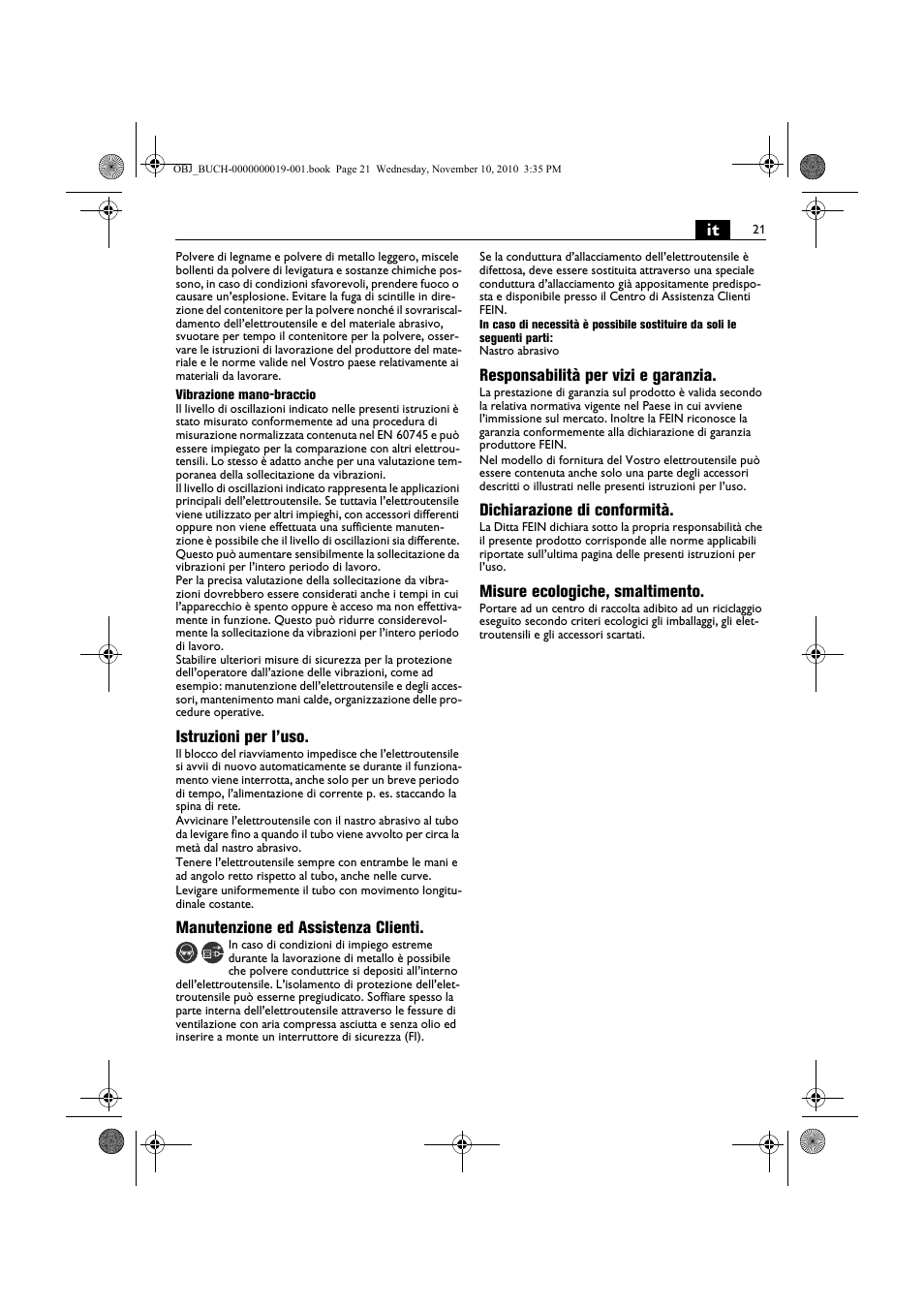 Fein RS 10-70E User Manual | Page 21 / 113